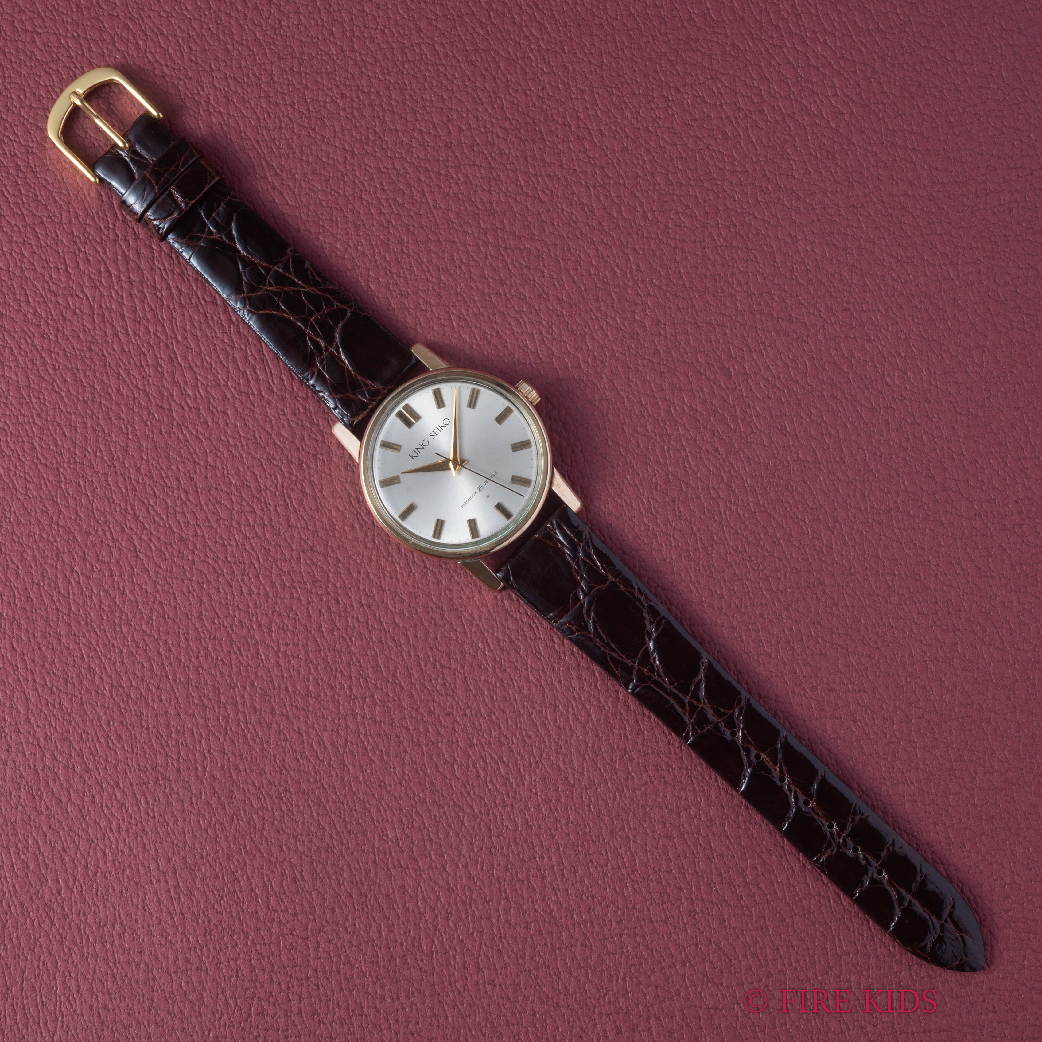 キングセイコーファーストモデル 1963年製 100ミクロン金張り Ref. J14102 KS