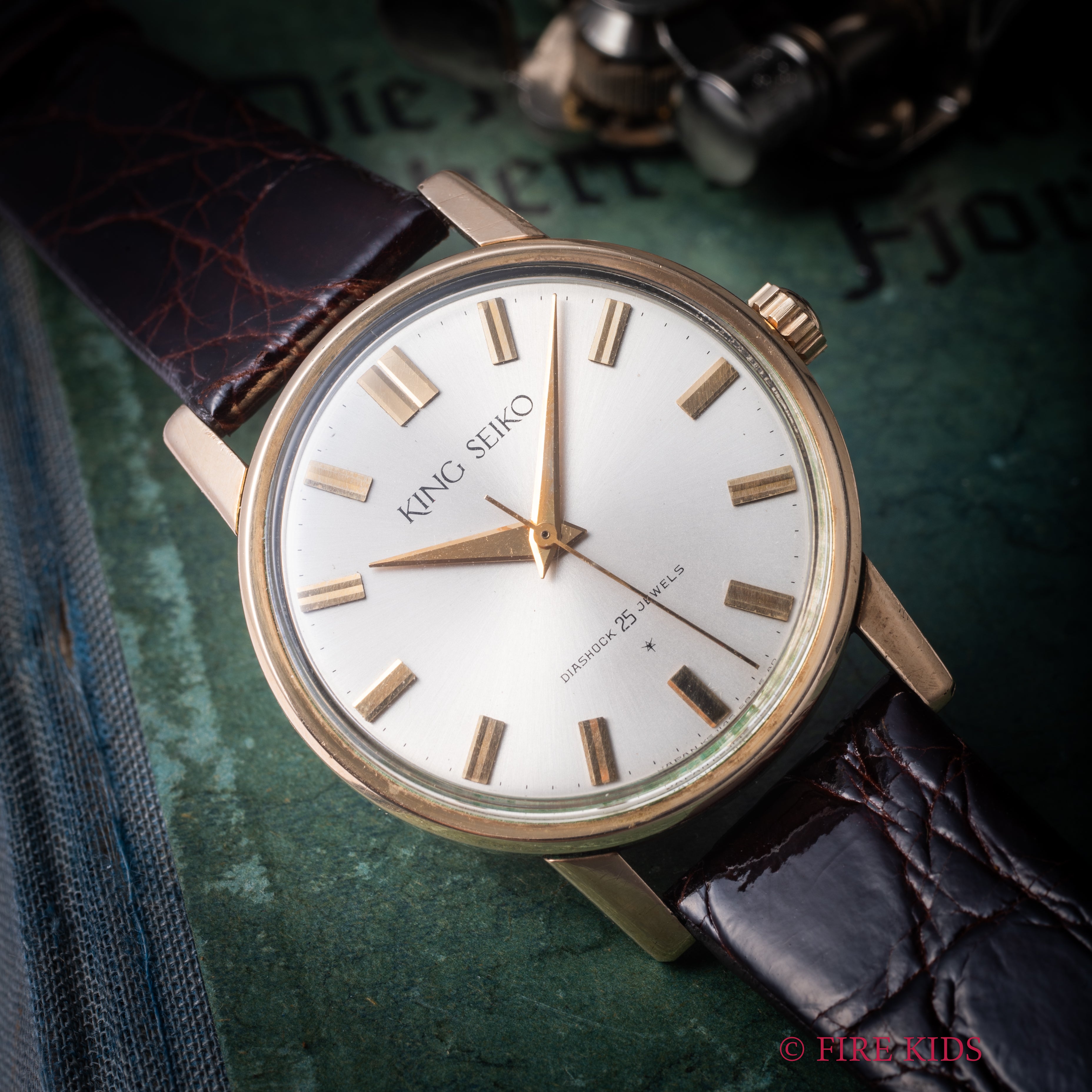 キングセイコーファーストモデル 1963年製 100ミクロン金張り Ref. J14102 KS