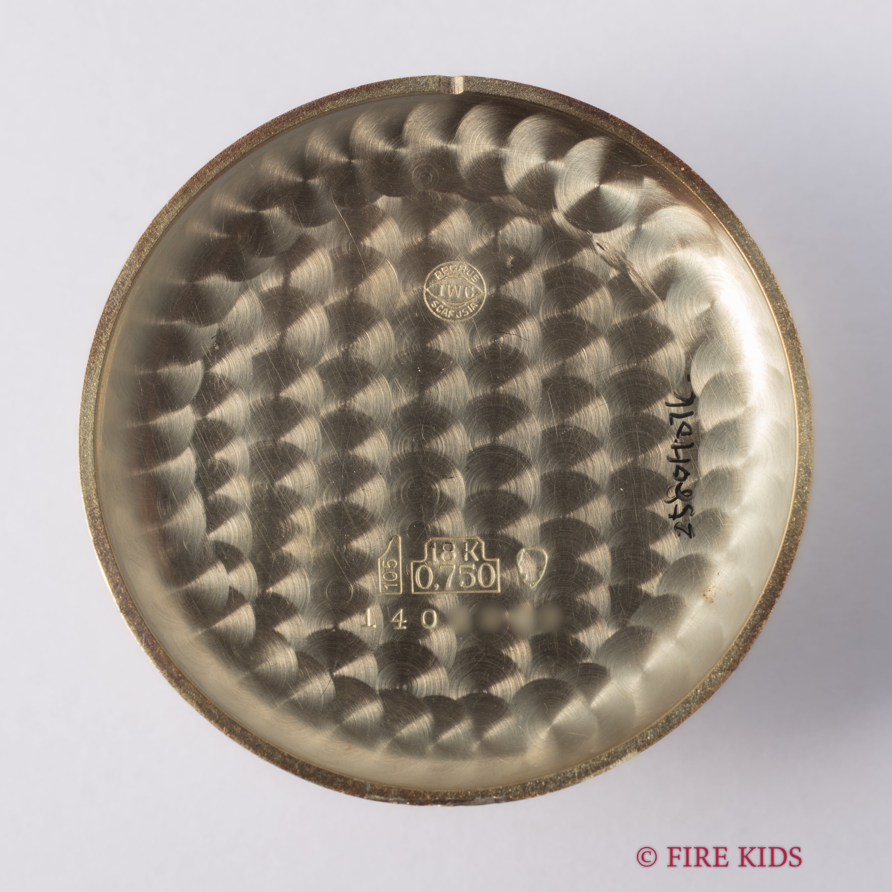 IWC 18金無垢ラウンドケース 1955年製 手巻き Cal.89 アルファハンド 砲弾インデックス