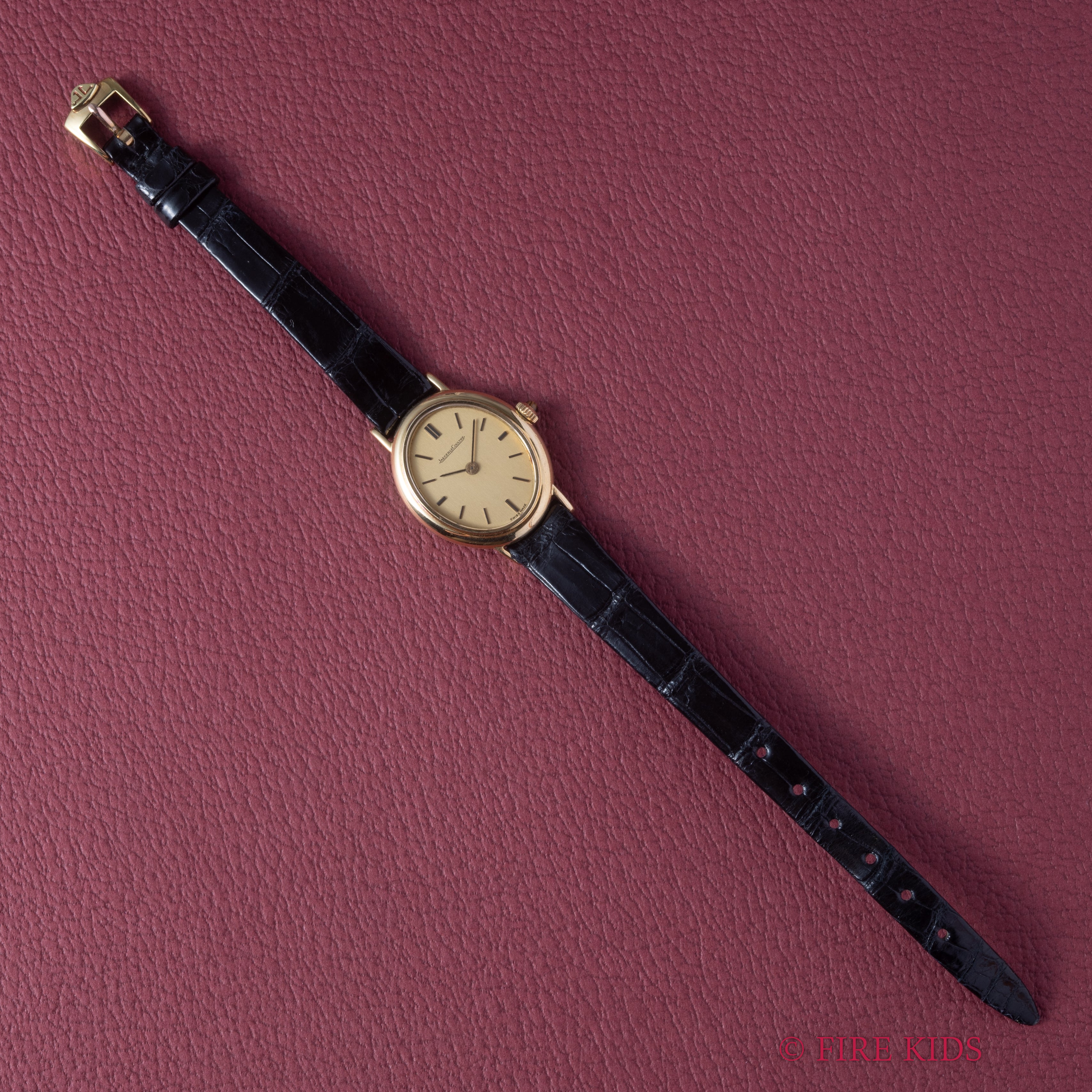 ジャガー・ルクルト オーバル型 1970年代製 Ref.9217 18金無垢  手巻き レディース