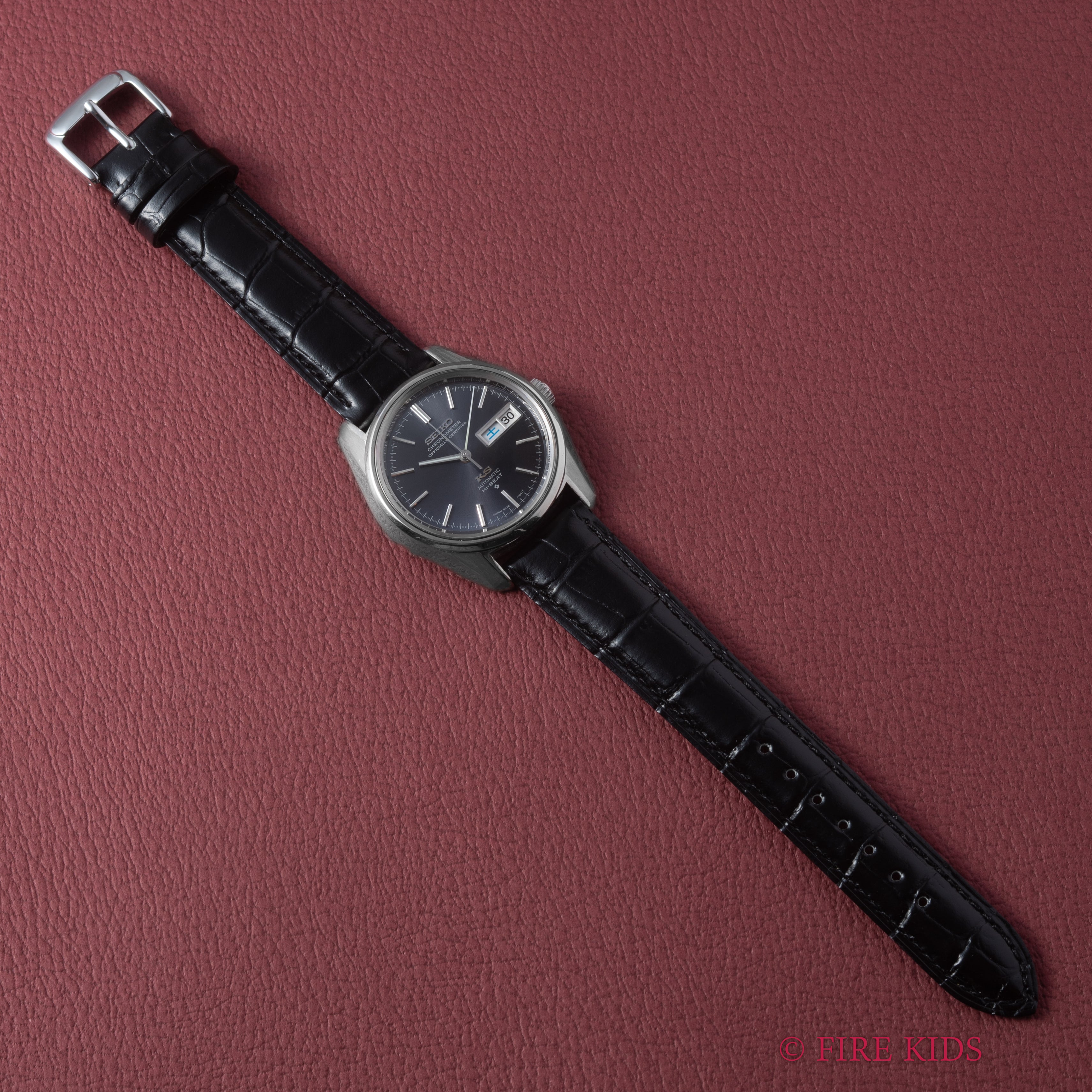 キングセイコー クロノメーター ブルーグレーダイヤル ハイビート 自動巻き 1973年製 Ref.5626-7041 56KS