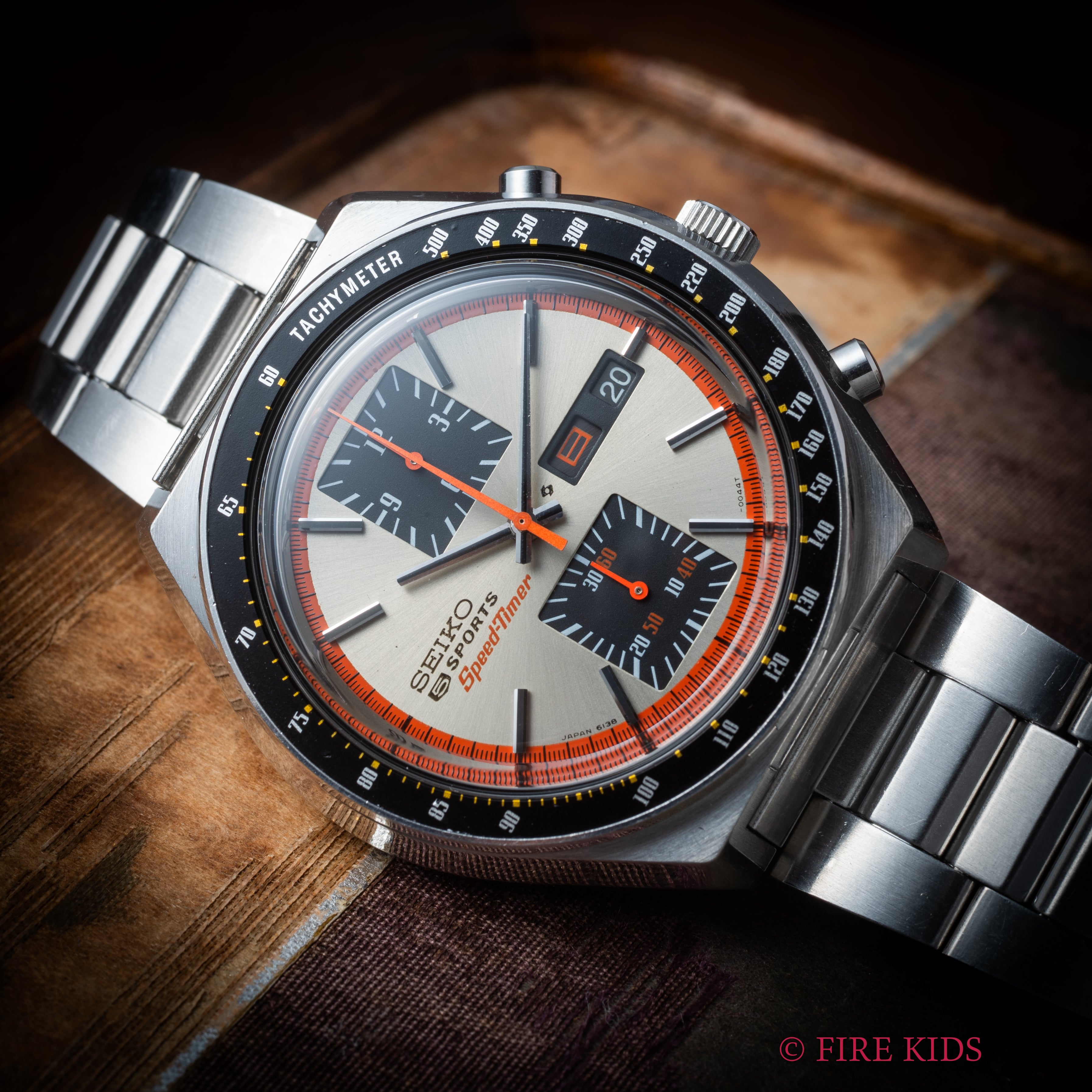 【SEIKO/セイコー】スピードタイマー 自動巻腕時計　6138-0030 SEIKO セイコー スピードタイマー クロノグラフ 角目クロノ