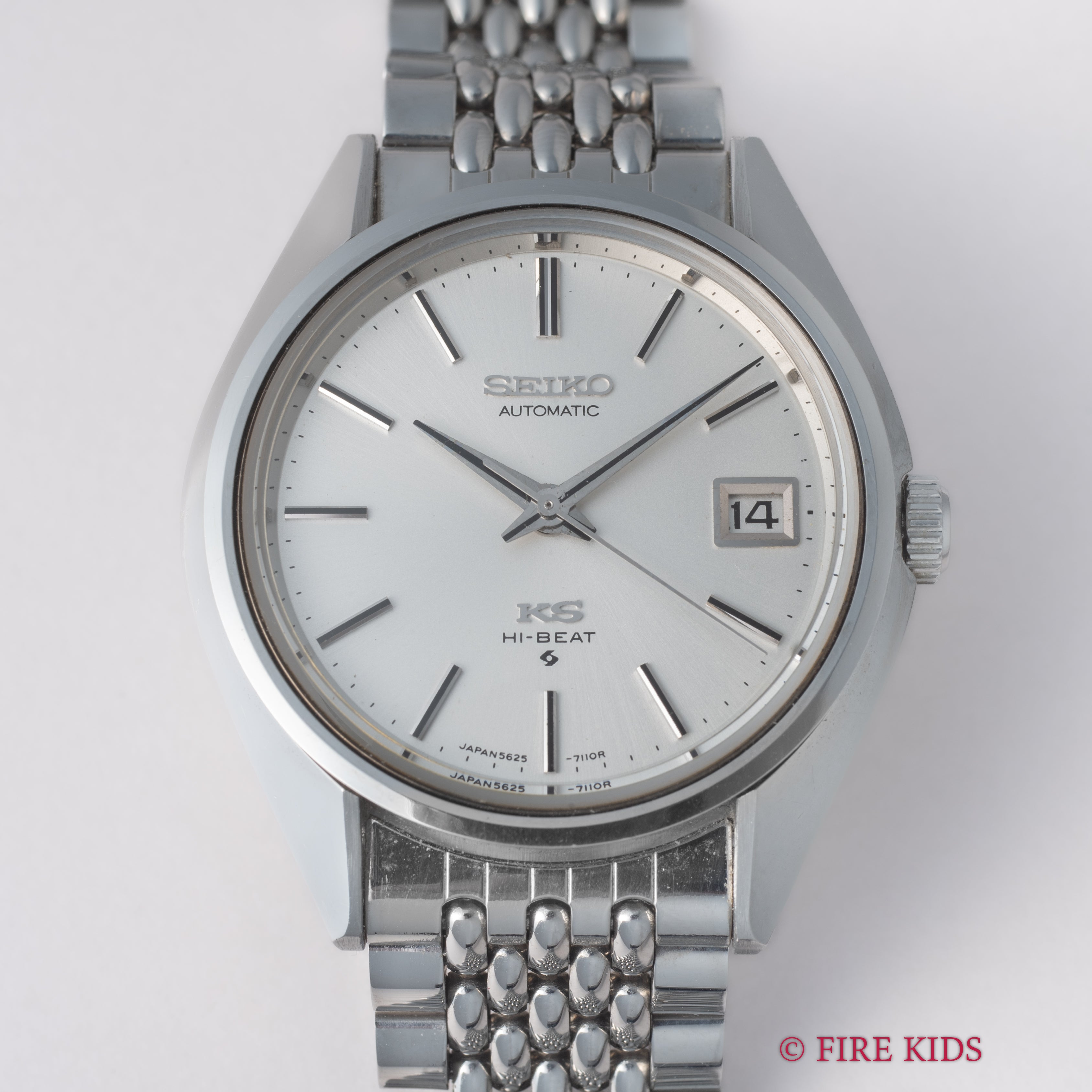 キングセイコー 56KS 1973年製 Ref.5625-7113 ハイビート 自動巻 社外ステンレスブレス