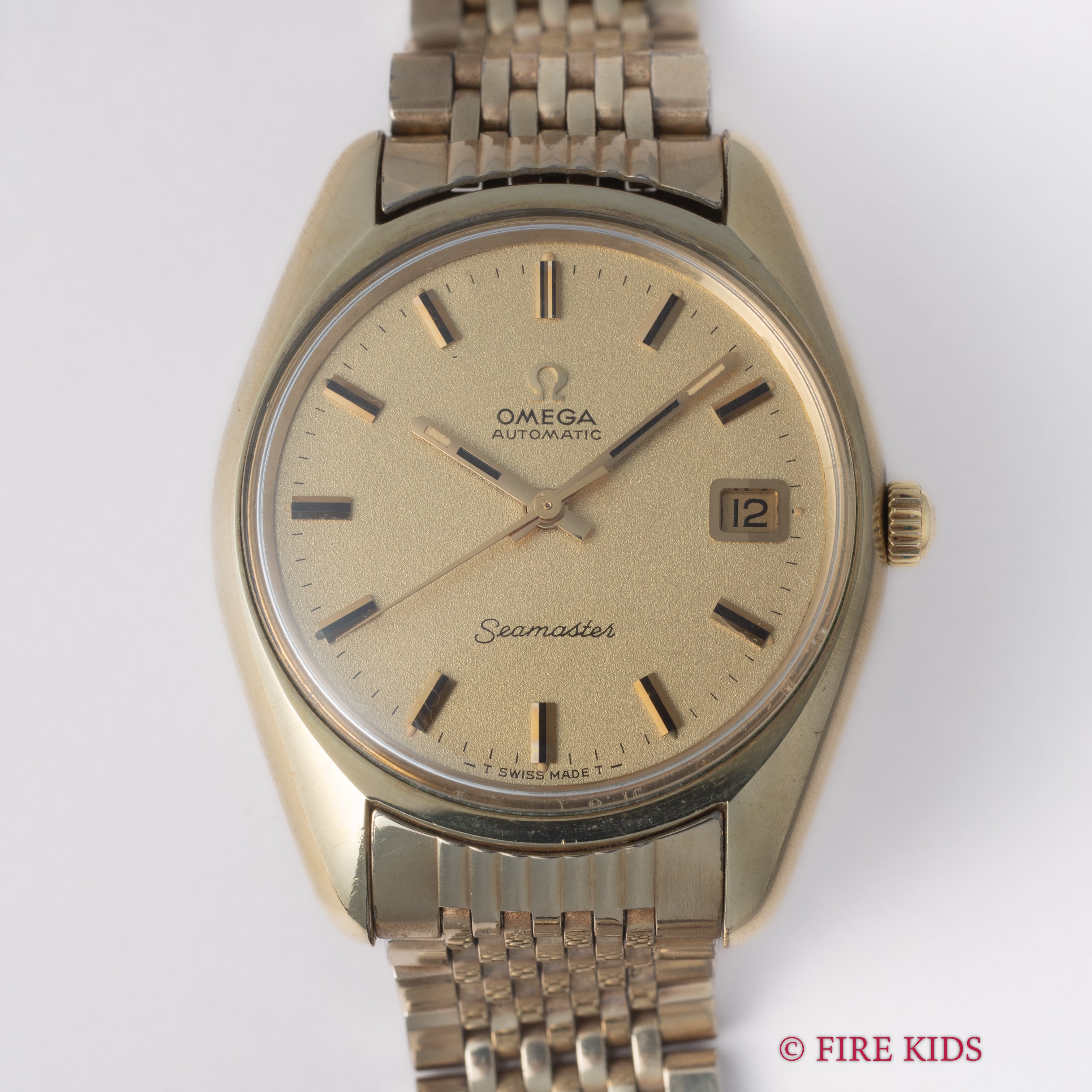 オメガ シーマスター 1969年製 オートマチック Cal.565 Ref.166.067 純正金張りブレス