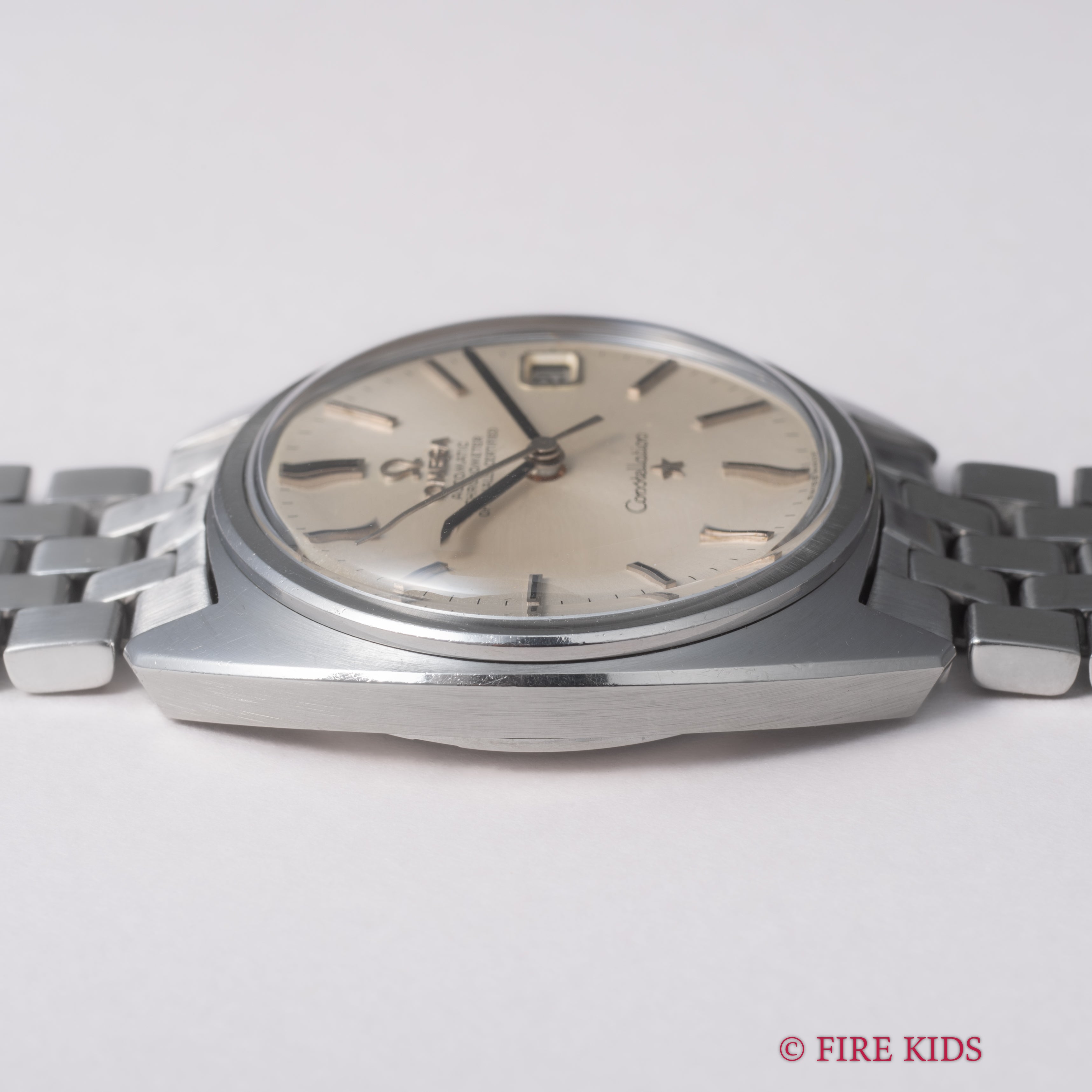 オメガ コンステレーション ジェンタデザイン前期型 1968年製 Ref.168.017 純正ステンレスブレス