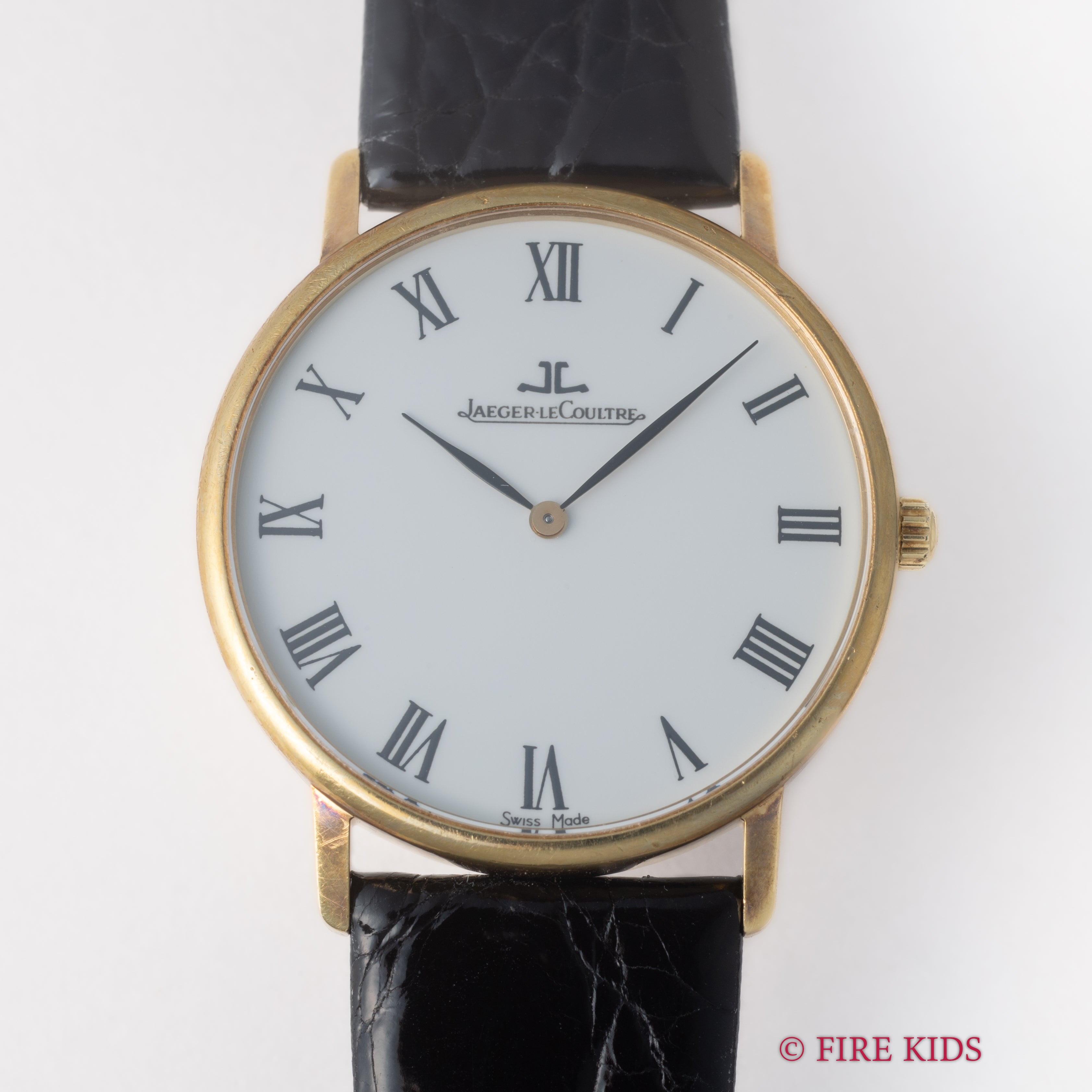 ジャガー・ルクルト 1990年代製 ラウンド ホワイトローマン 18KYG 手巻き Ref.111.1.86 Cal.846/1