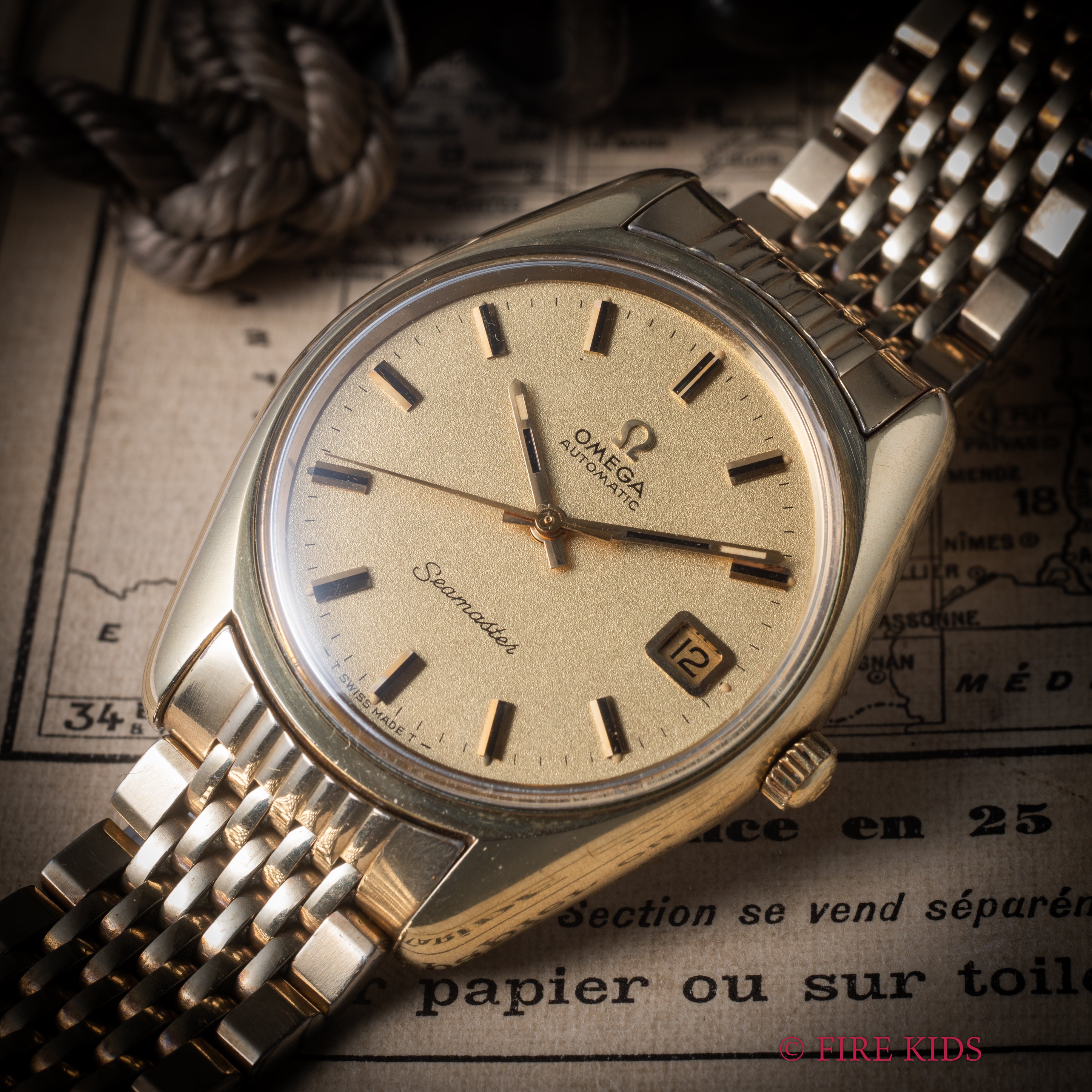 オメガ シーマスター 1969年製 オートマチック Cal.565 Ref.166.067 純正金張りブレス