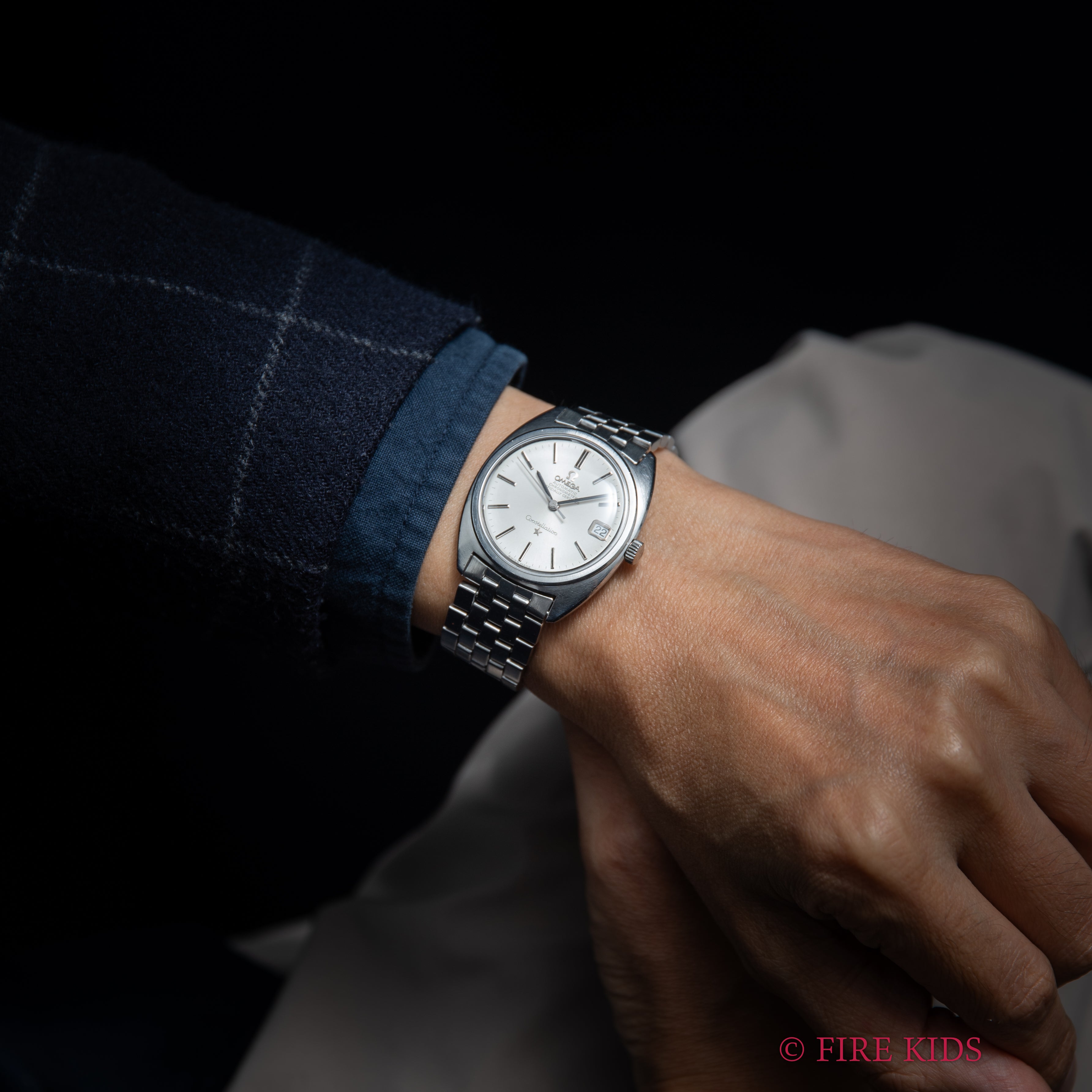 オメガ コンステレーション ジェンタデザイン前期型 1968年製 Ref.168.017 純正ステンレスブレス