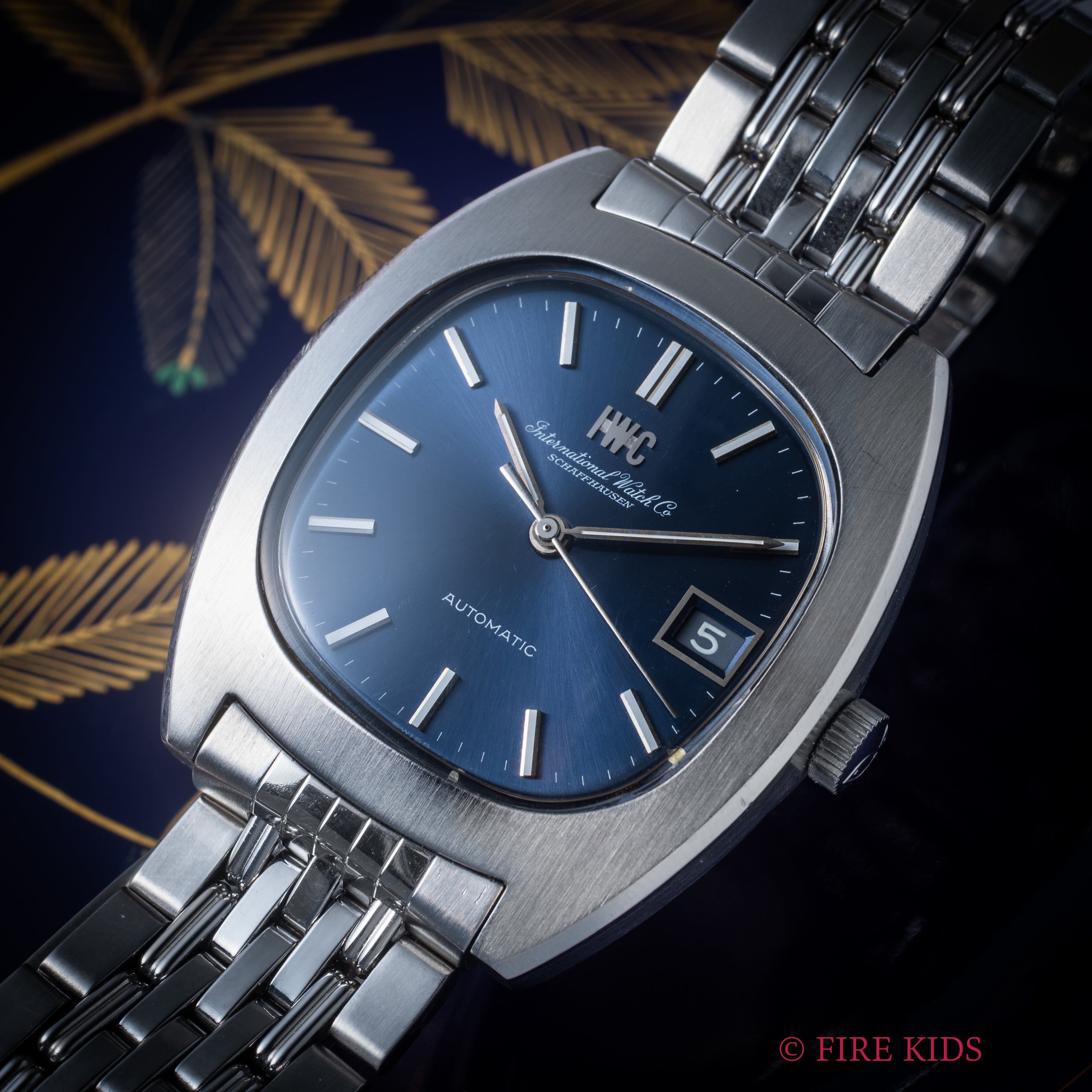 IWC TVスクリーン 1974年製 ブルーダイヤル ペラトン式自動巻Cal