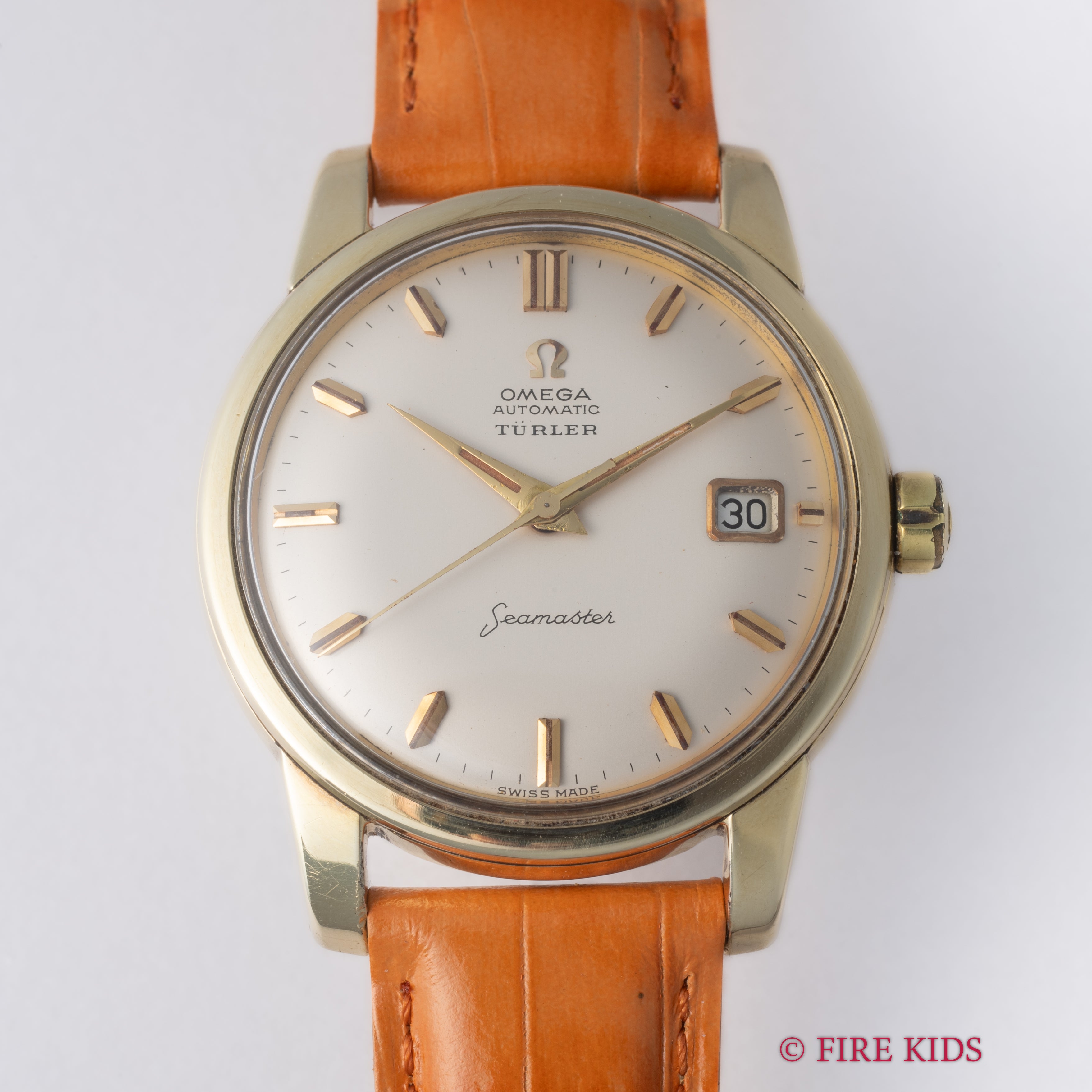 オメガ シーマスター TURLERダブルネーム 1961年製 Ref.2992-4 SCトップゴールドケース Cal.503 自動巻 純正尾錠付