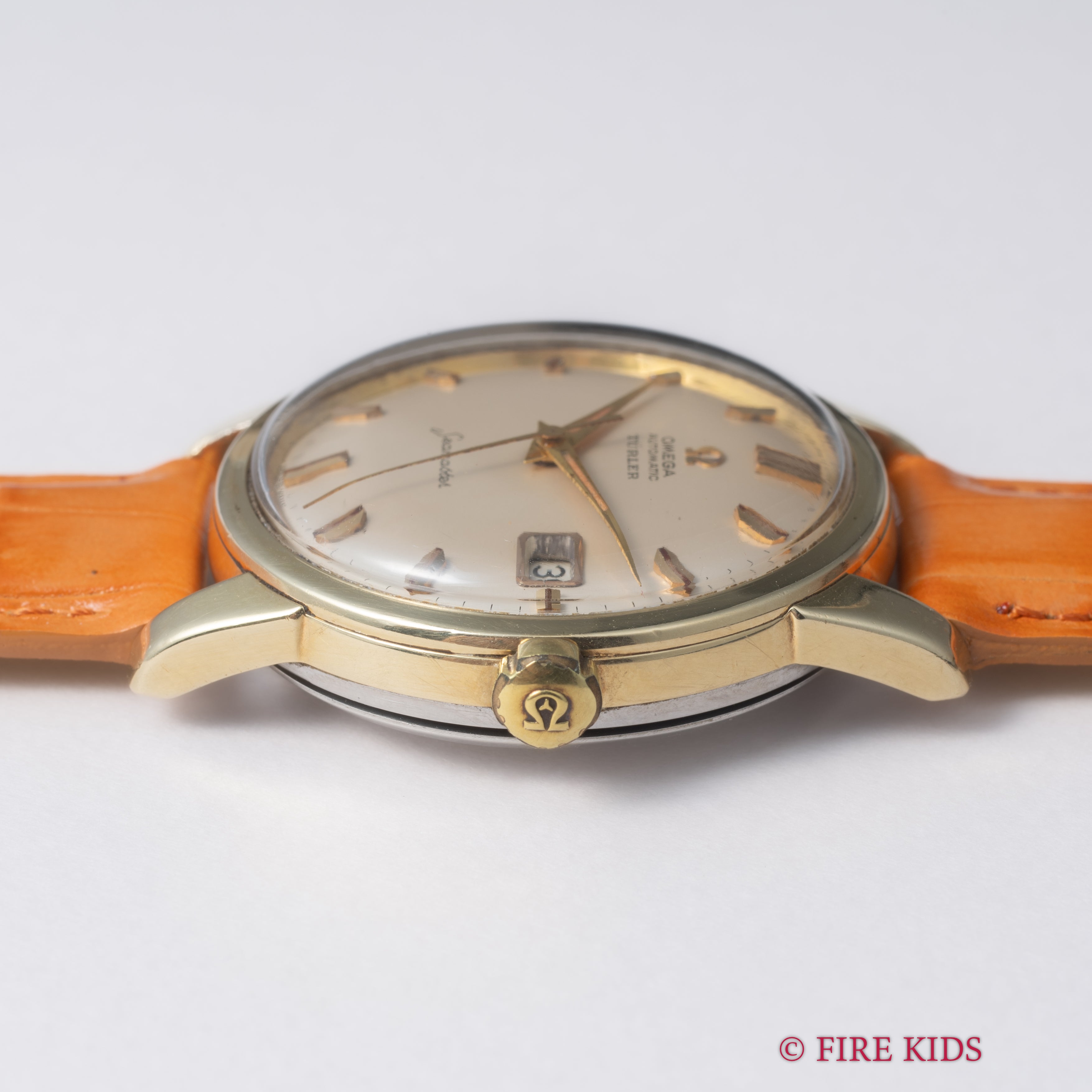 オメガ シーマスター TURLERダブルネーム 1961年製 Ref.2992-4 SCトップゴールドケース Cal.503 自動巻 純正尾錠付