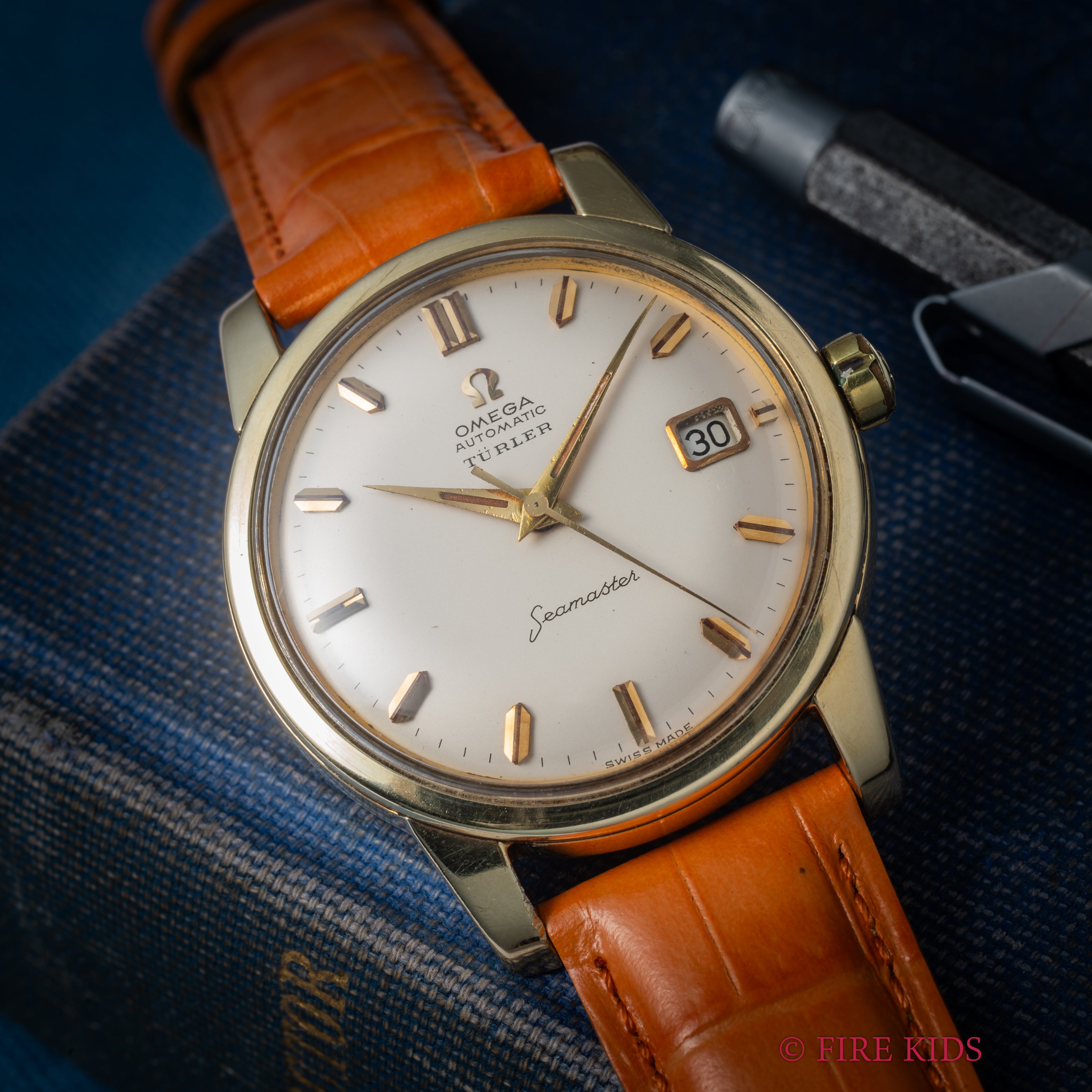 オメガ シーマスター TURLERダブルネーム 1961年製 Ref.2992-4 SCトップゴールドケース Cal.503 自動巻 純正尾錠付