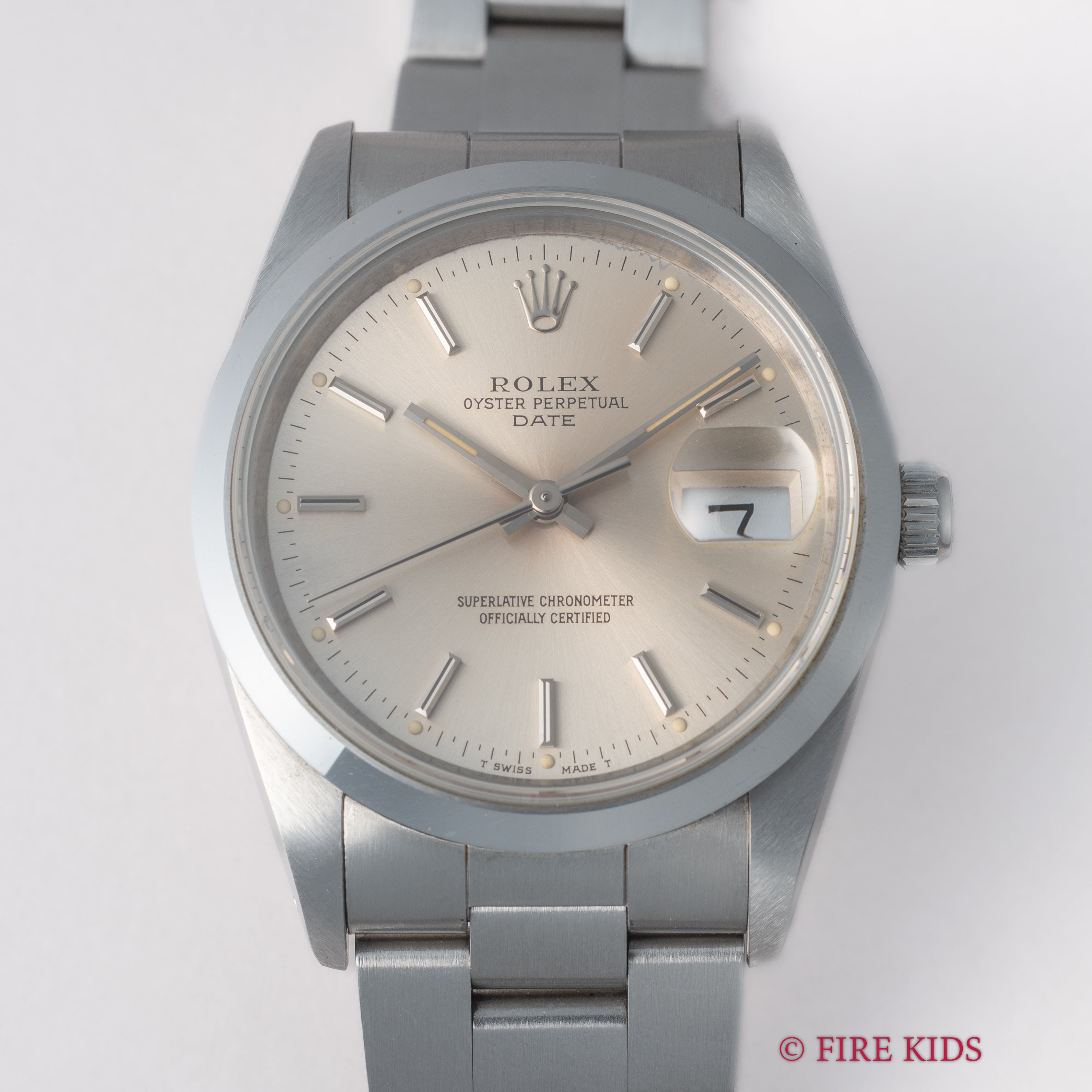 ロレックス 1991年製 オイスターパーペチュアルデイト Ref.15200 3連オイスターブレス