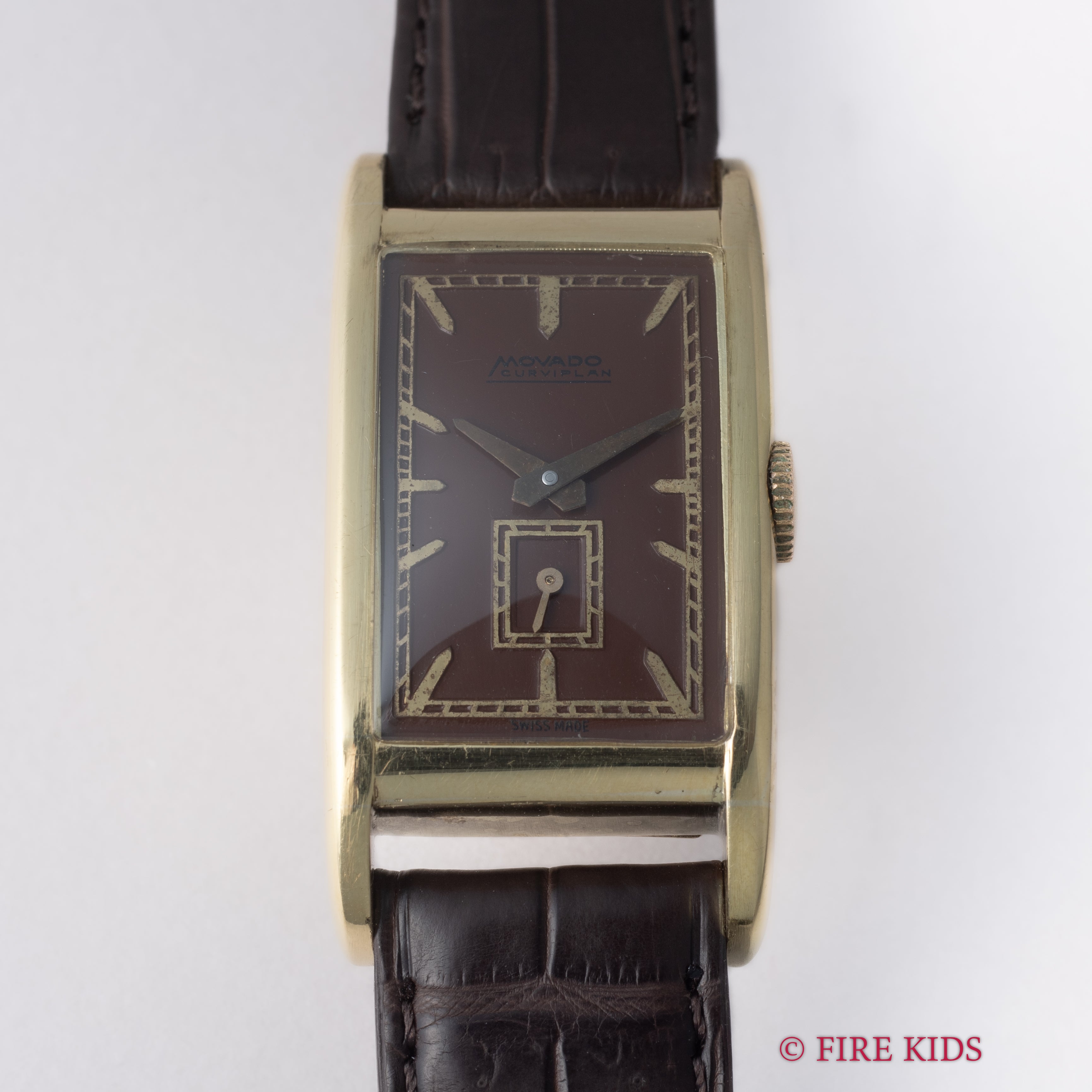 モバード カーヴィプラン レクタンギュラー 18金無垢 手巻き Ref.1823