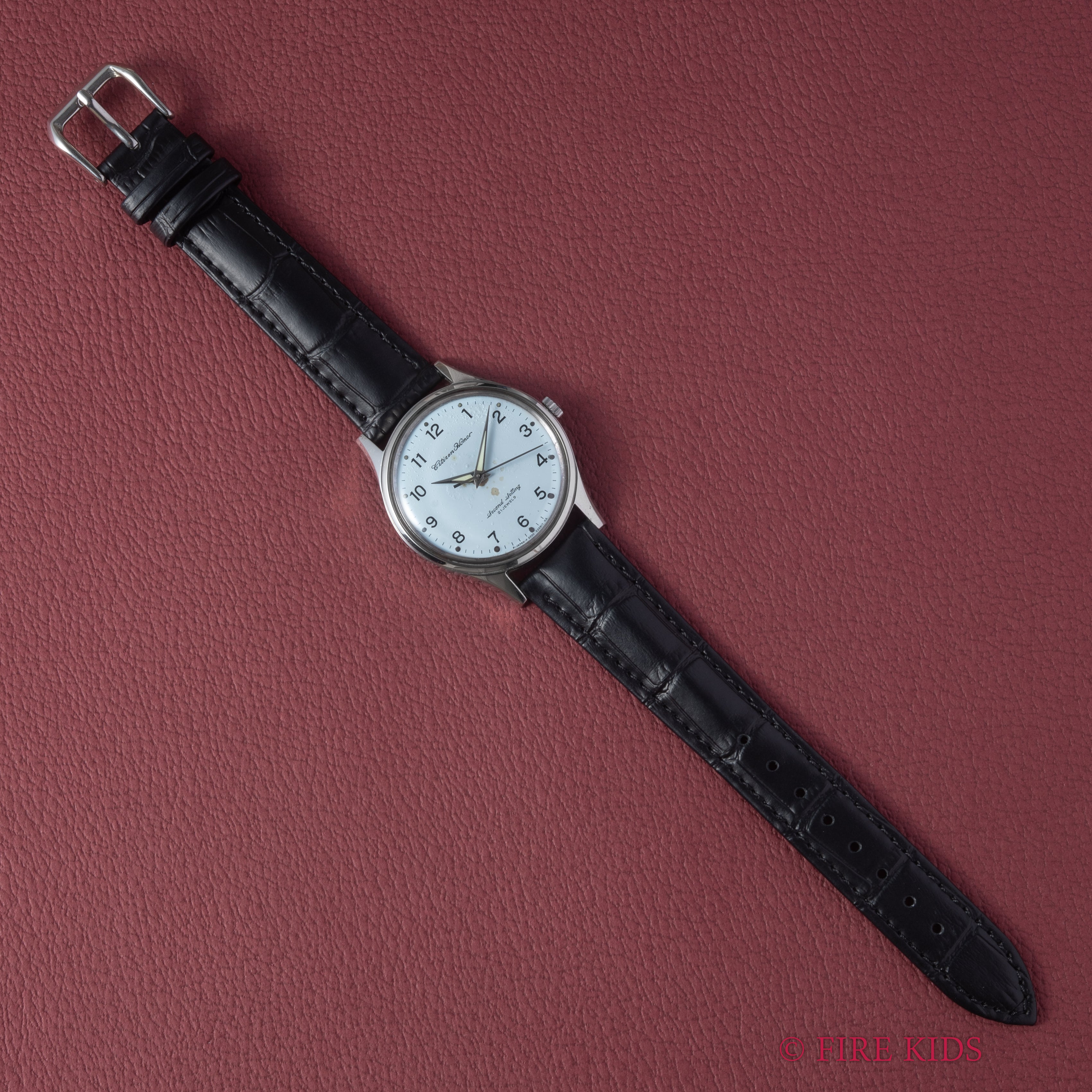 シチズン ホーマー 国鉄 1981年製 門鉄 鉄道時計 手巻き 秒針規制装置 昭和56年