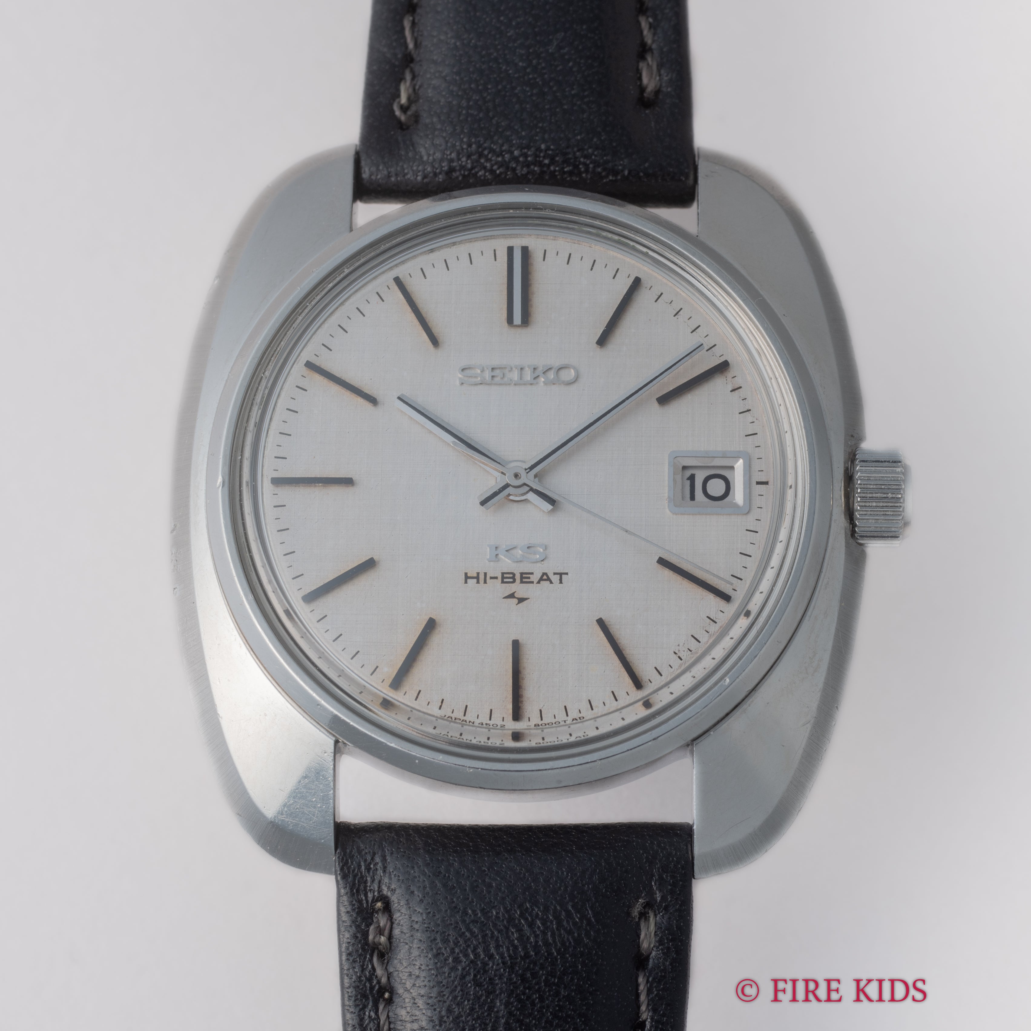 キングセイコー 45KS 1969年製 10振動手巻き リネンダイヤル Ref.4502‐8000 KS尾錠