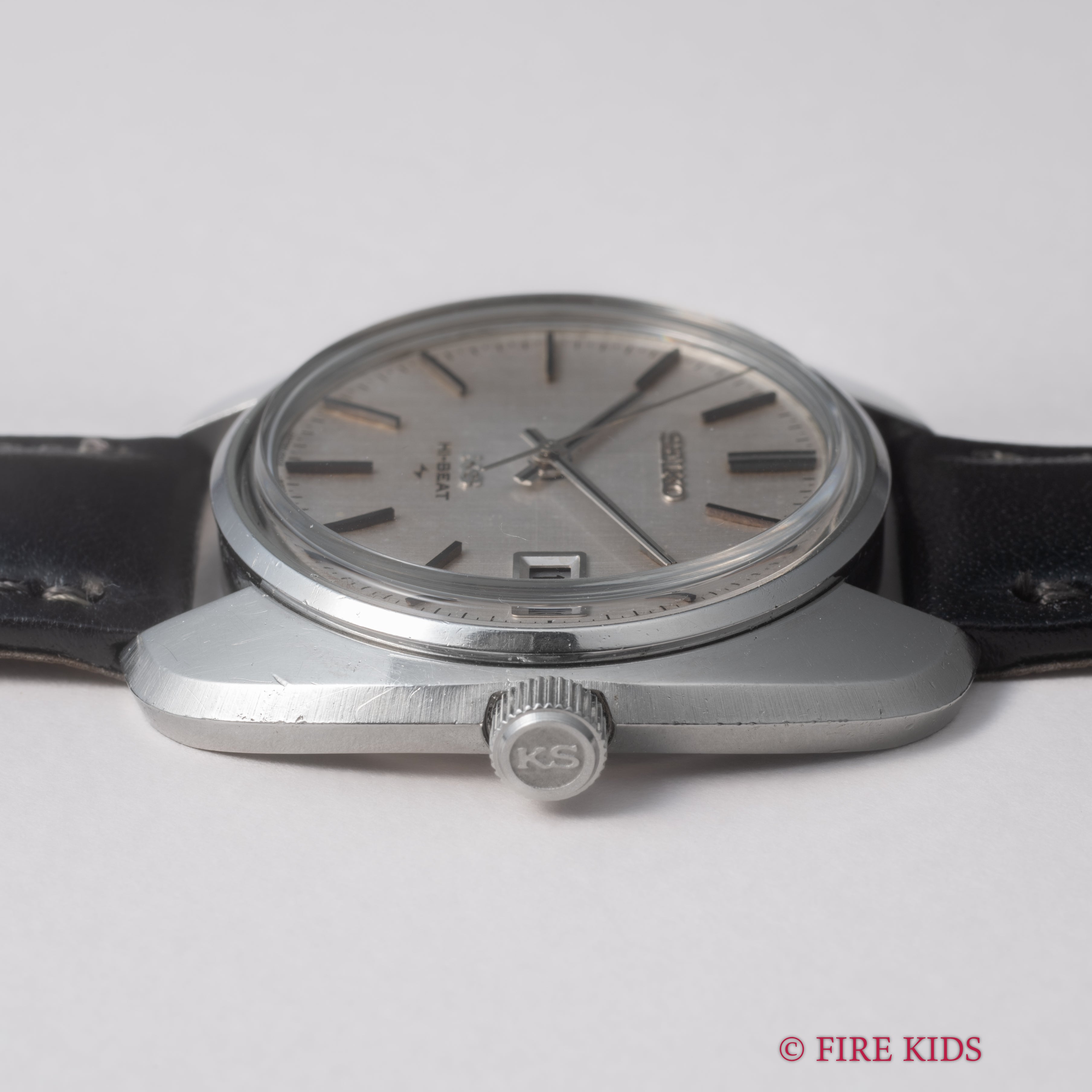 キングセイコー 45KS 1969年製 10振動手巻き リネンダイヤル Ref.4502‐8000 KS尾錠