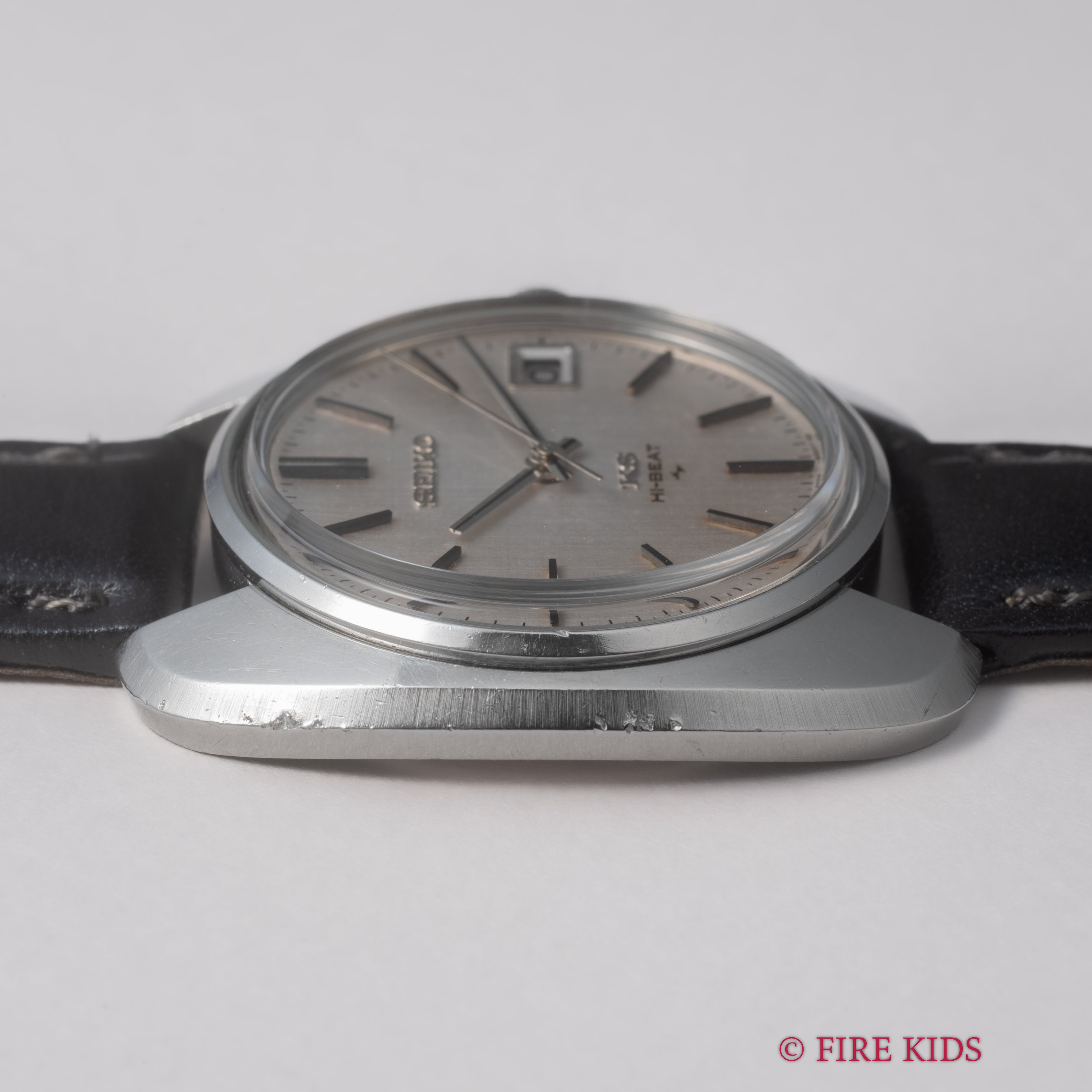 キングセイコー 45KS 1969年製 10振動手巻き リネンダイヤル Ref.4502‐8000 KS尾錠