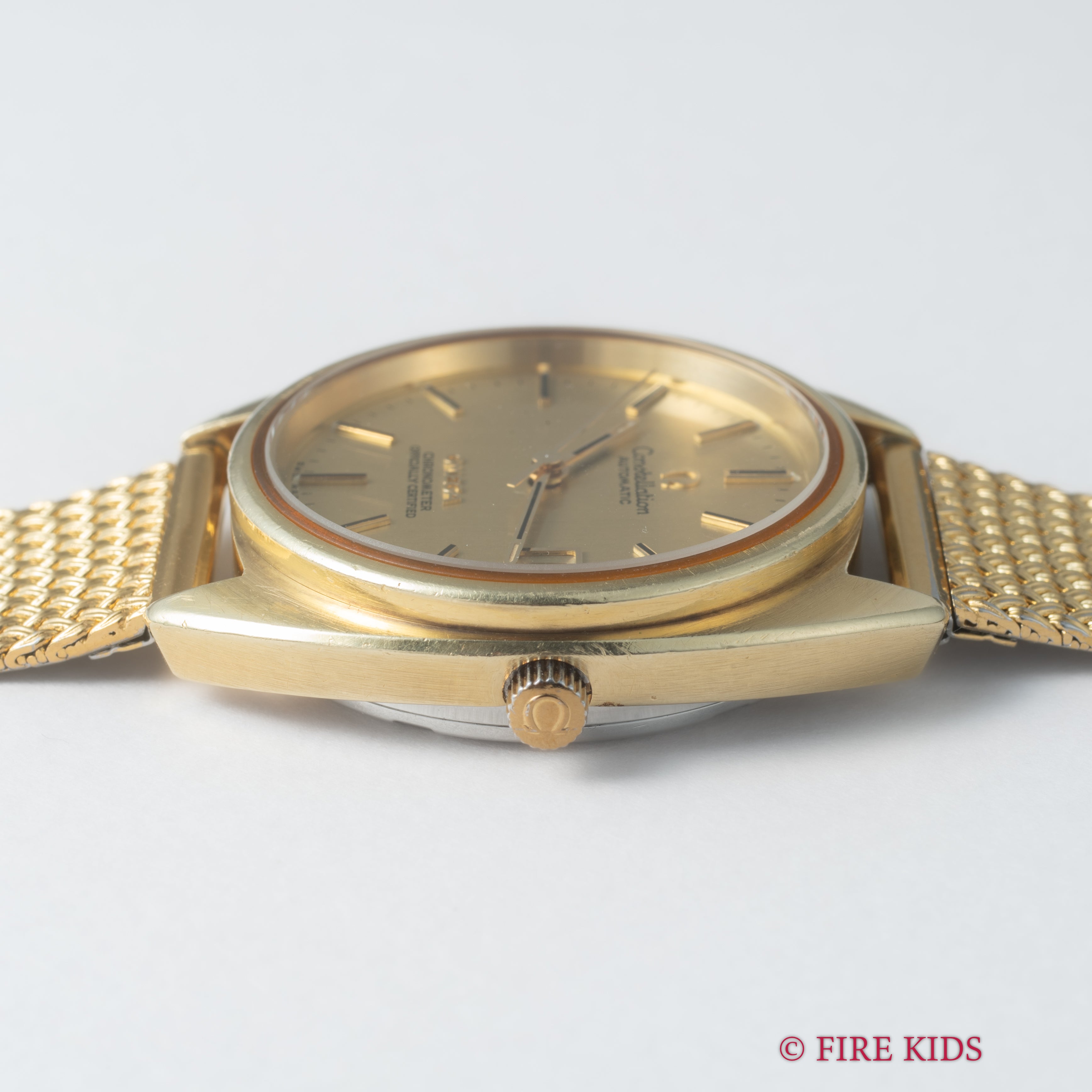 オメガ コンステレーション 1973年製 ジェンタ 金張り Ref.168 0056 純正ブレス付き ハイビート自動巻き