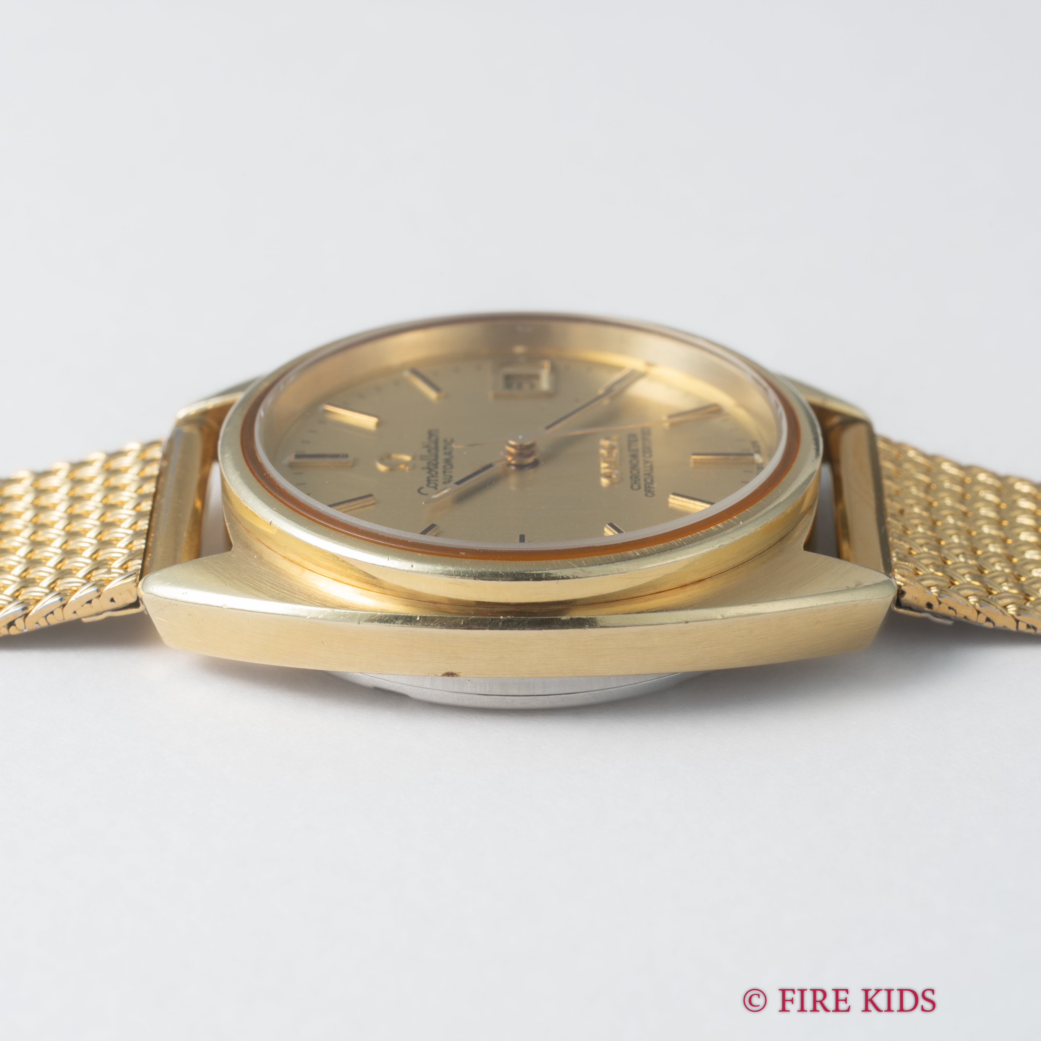 オメガ コンステレーション 1973年製 ジェンタ 金張り Ref.168 0056 純正ブレス付き ハイビート自動巻き