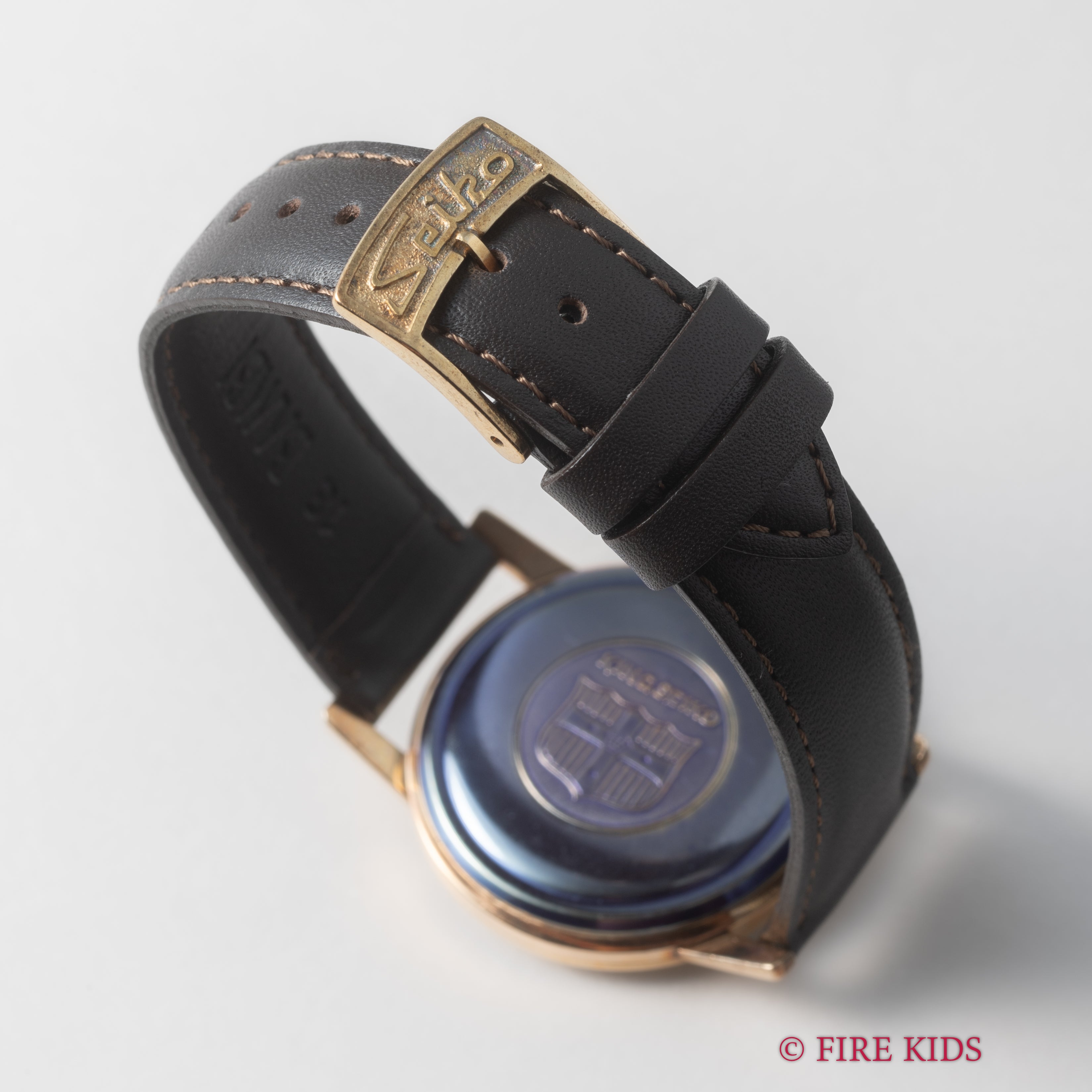 キングセイコーファーストモデル 1963年製 100ミクロン金張り Ref. J14102 KS 純正尾錠付き 未使用品