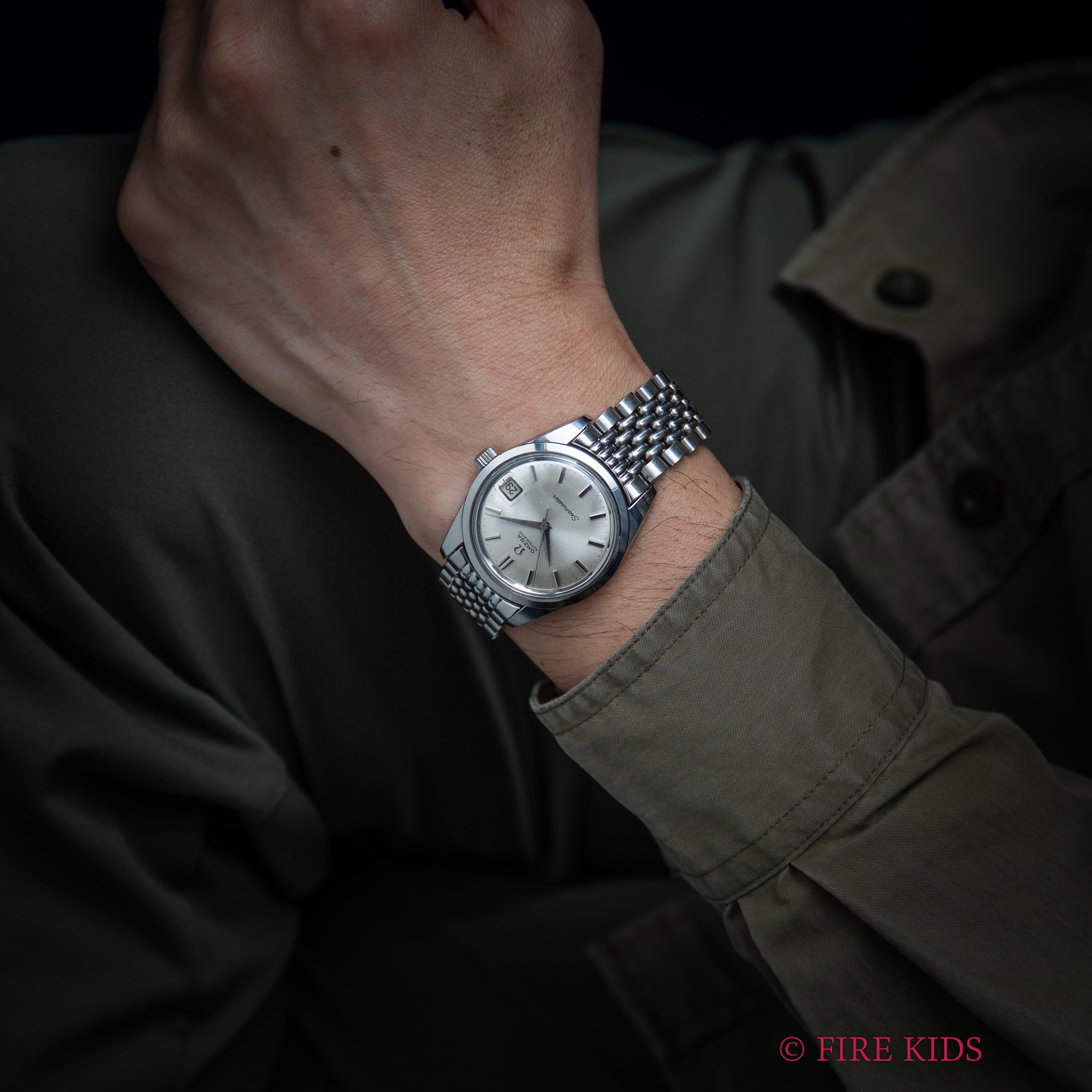 オメガ シーマスター 1964年製 Ref.166.010 自動巻 Cal.562 シルバーダイヤル 純正ライスブレス