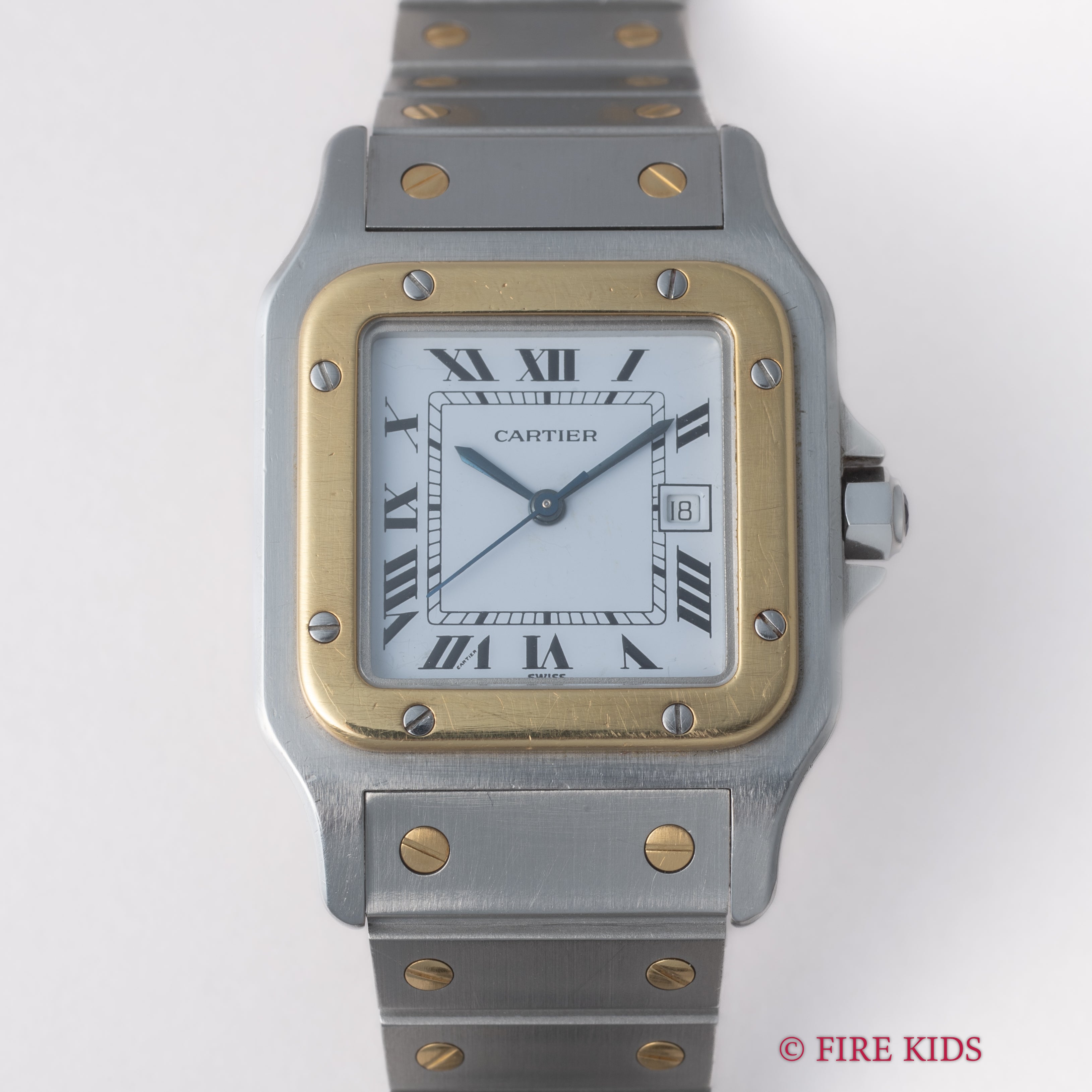 カルティエ サントス コンビ LMサイズ 箱、ギャラ付き 1980年代製