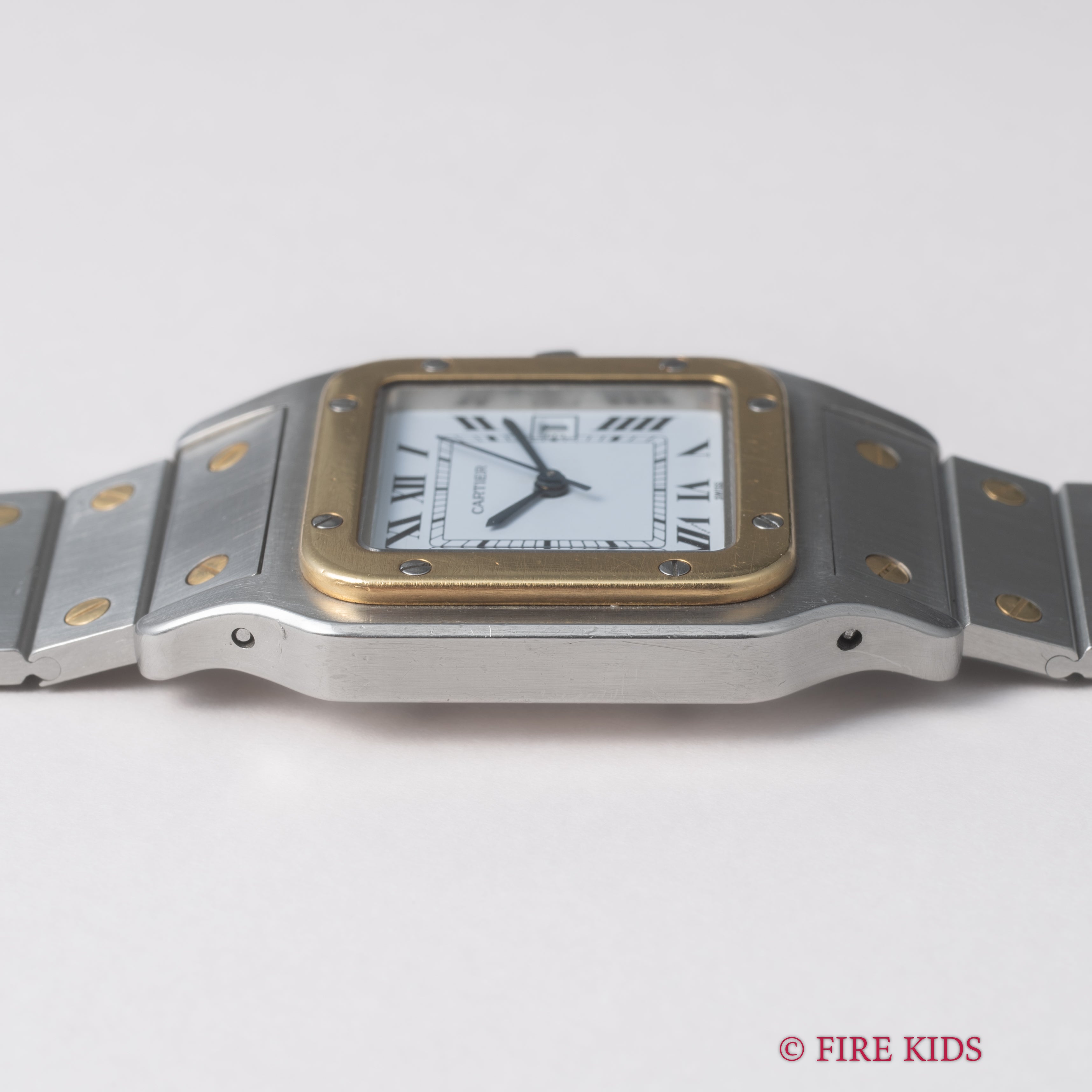 カルティエ サントス コンビ LMサイズ 箱、ギャラ付き 1980年代製