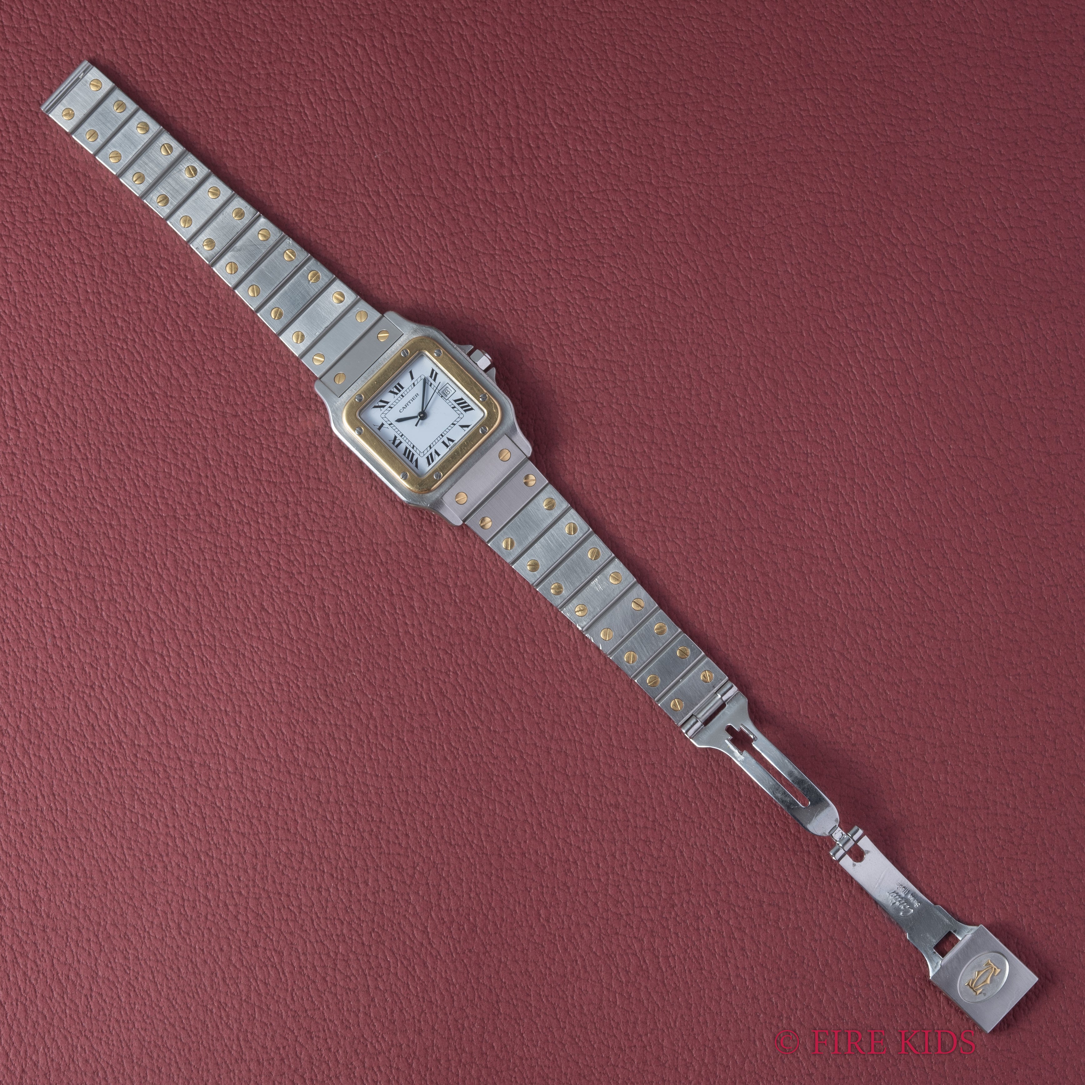 カルティエ サントス コンビ LMサイズ 箱、ギャラ付き 1980年代製