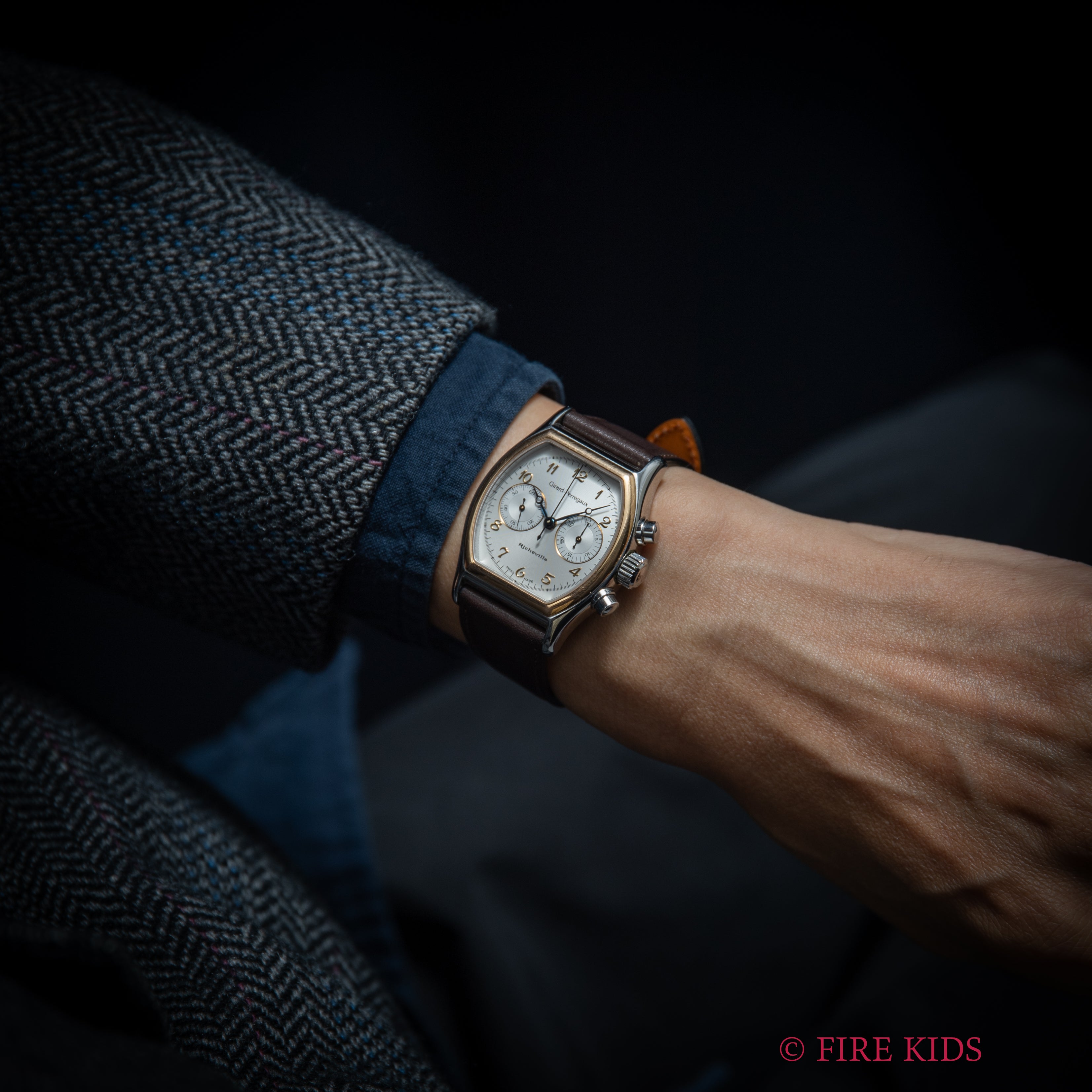 ジラールペルゴ リシュビル 1990年代製 手巻き コンビ Ref.2710 Cal.1872