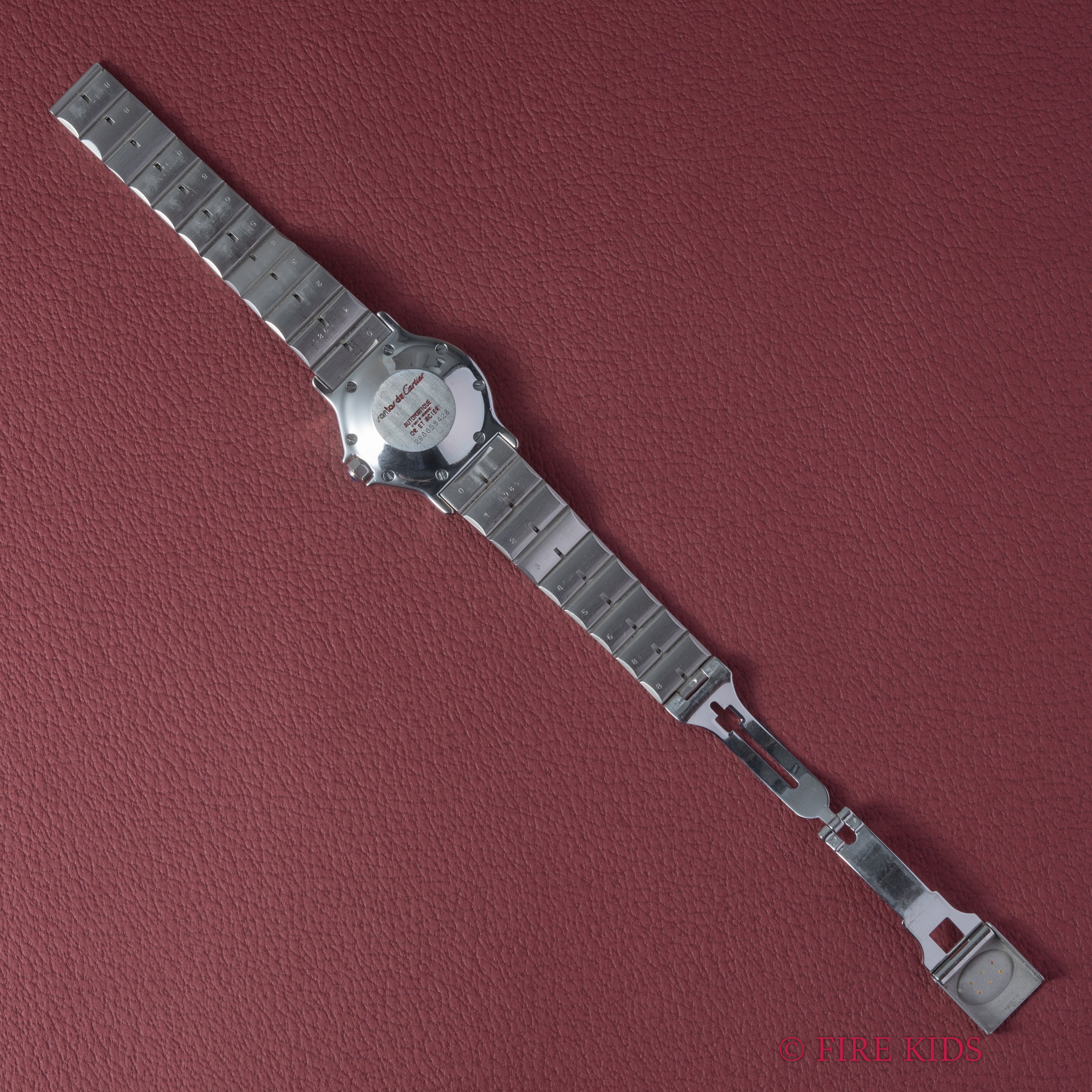 カルティエ サントス オクタゴンLM コンビ ホワイトローマン 1980年代製 自動巻き