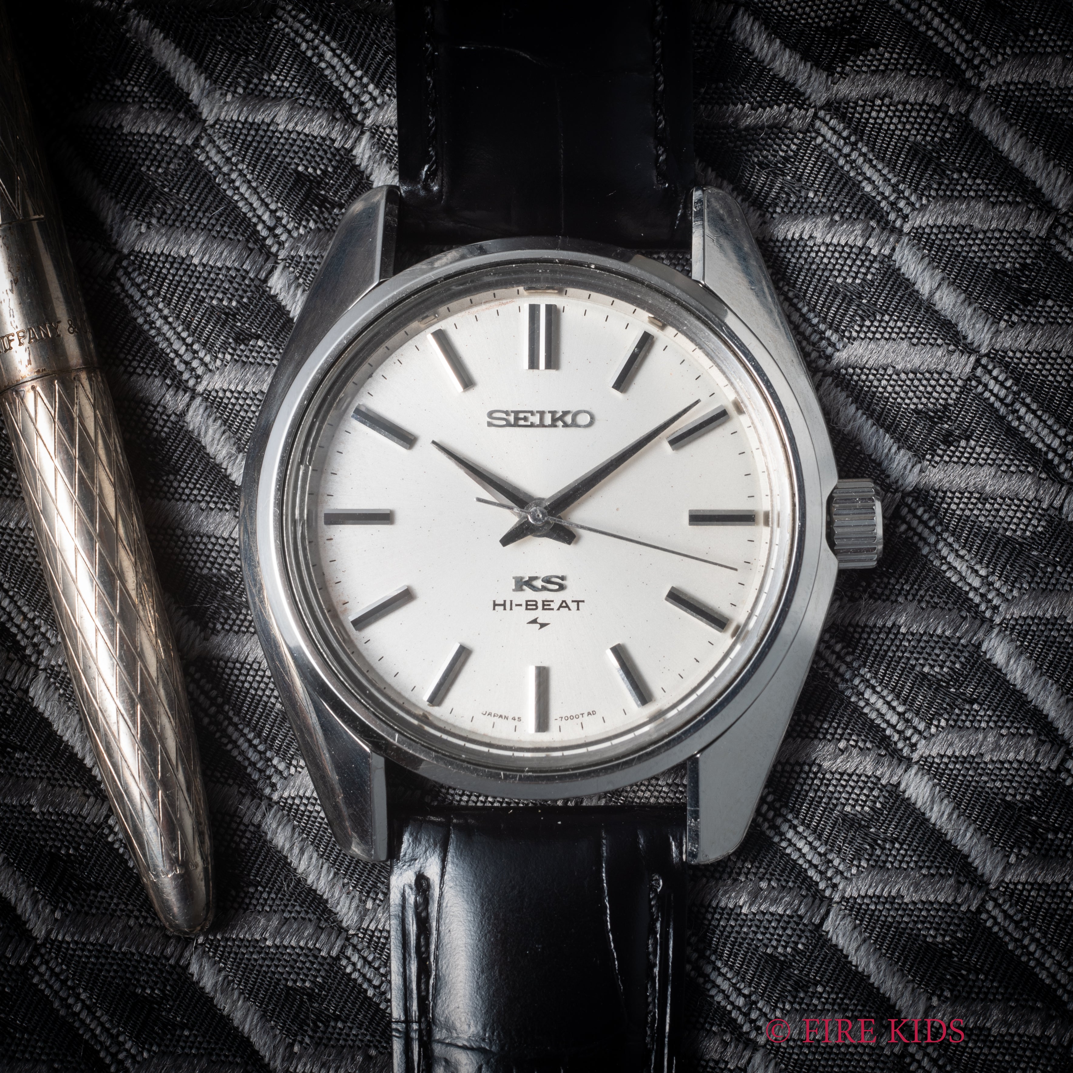 キングセイコー 1972年製 Ref.45-7001 10振動手巻き 45KSノンデイト 裏蓋刻印 スケルトン裏蓋付き