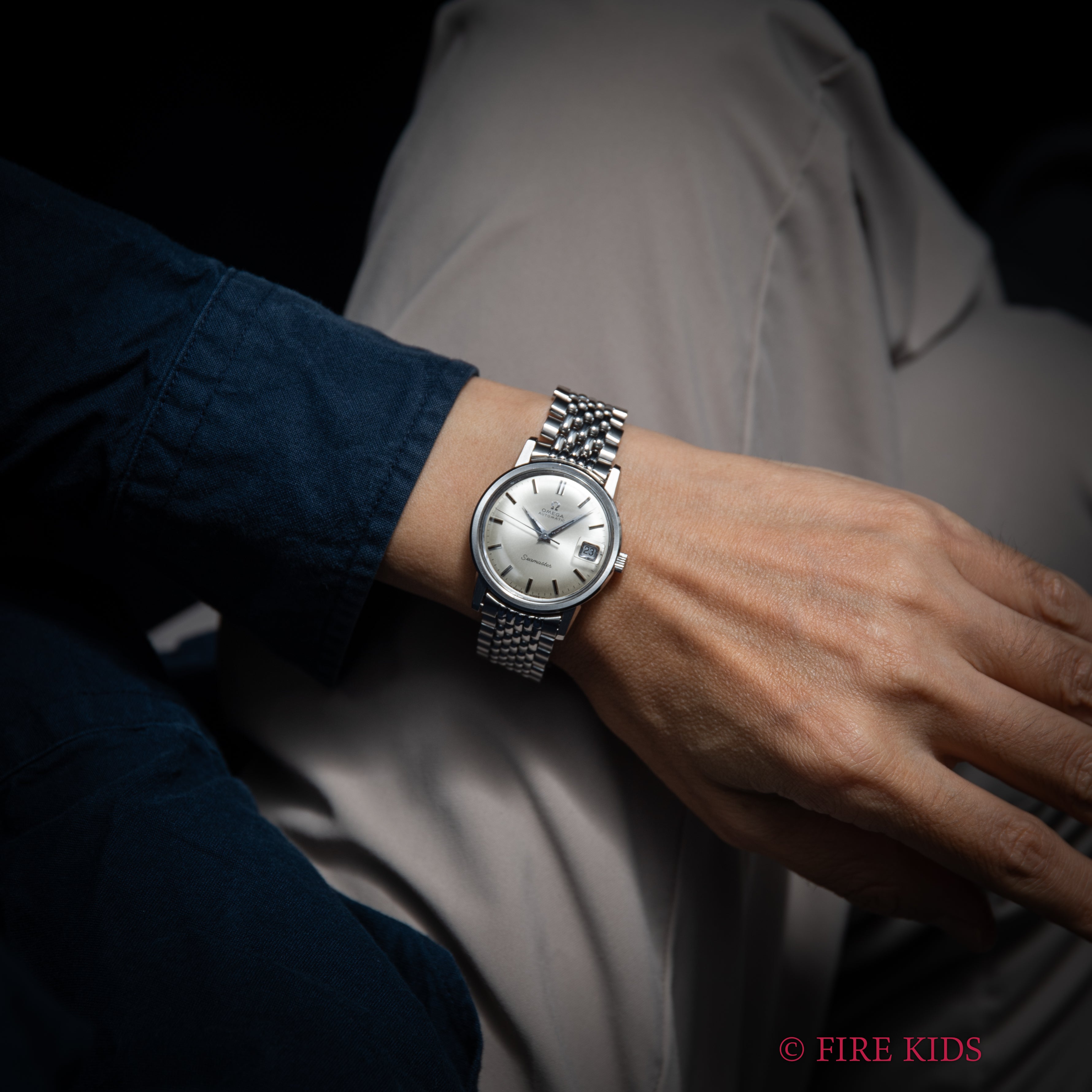 オメガ シーマスター 1969年製 自動巻 Cal. 565 Ref.166.003 純正ライスブレス付