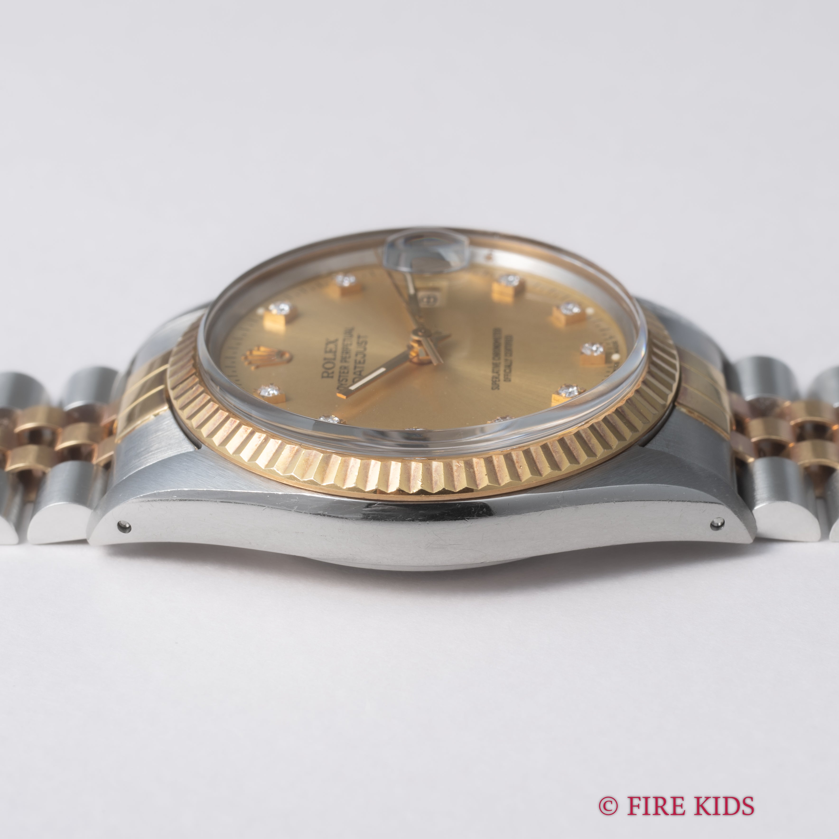 ロレックス 1987~88年製 デイトジャスト コンビ Ref.16013G 自動巻 トリチウム夜光 ギャラ、クロノメーター証付き