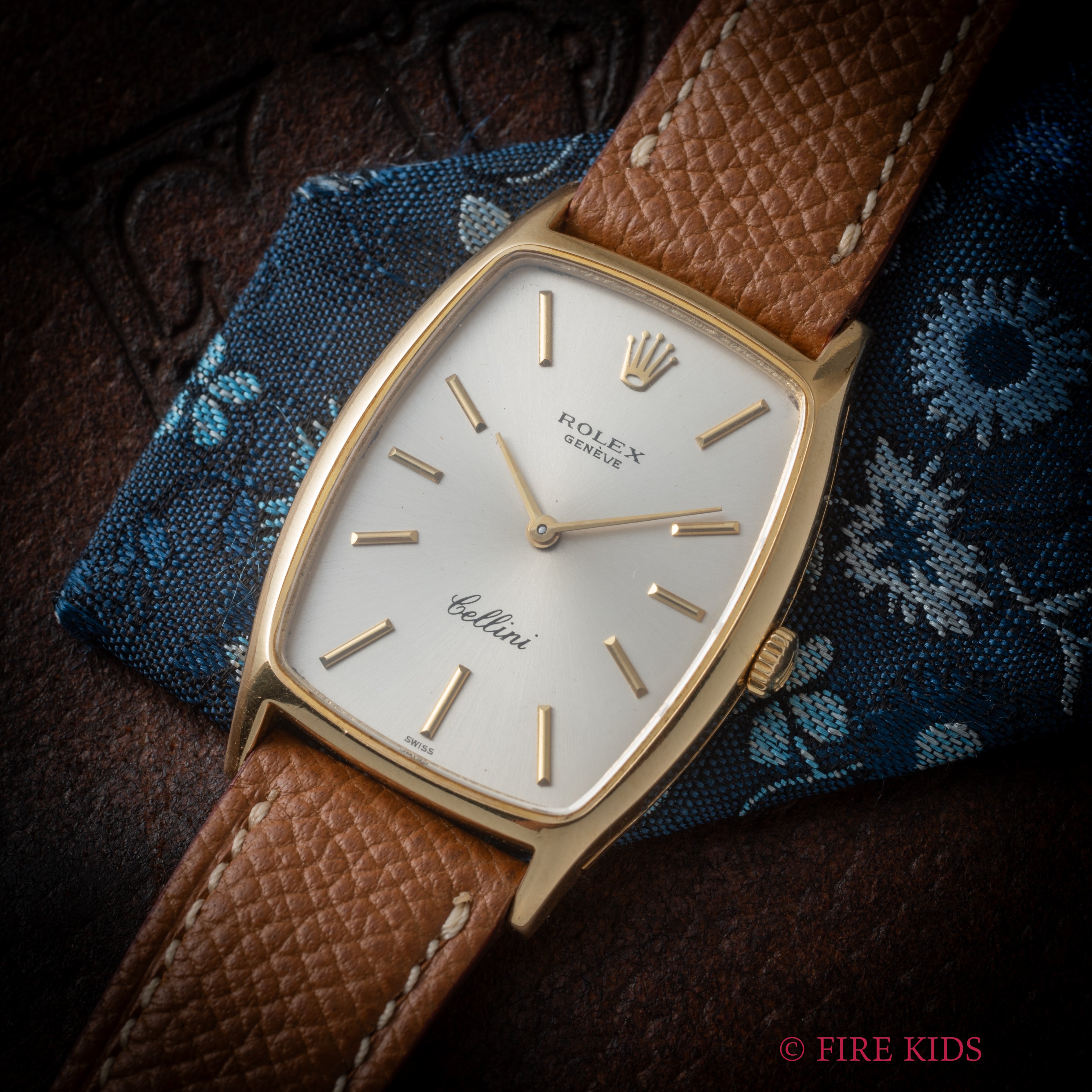 ロレックス チェリーニ 1969年製 トノー型 18金無垢 Ref.3807 手巻き