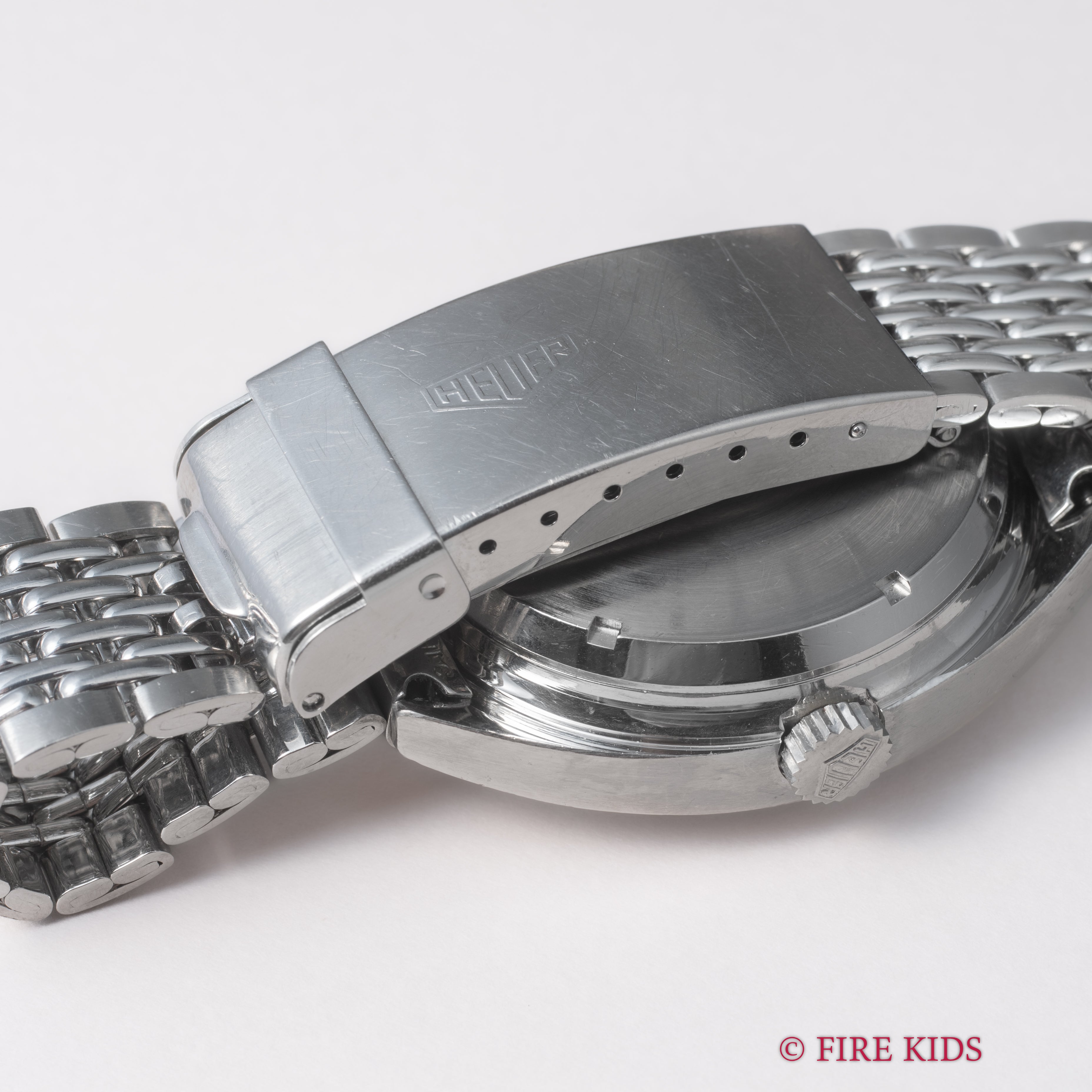 ホイヤー カレラ クロノマチック Ref.1153 1970年代製 パンダイヤル 自動巻クロノグラフ Cal.12 純正ブレス