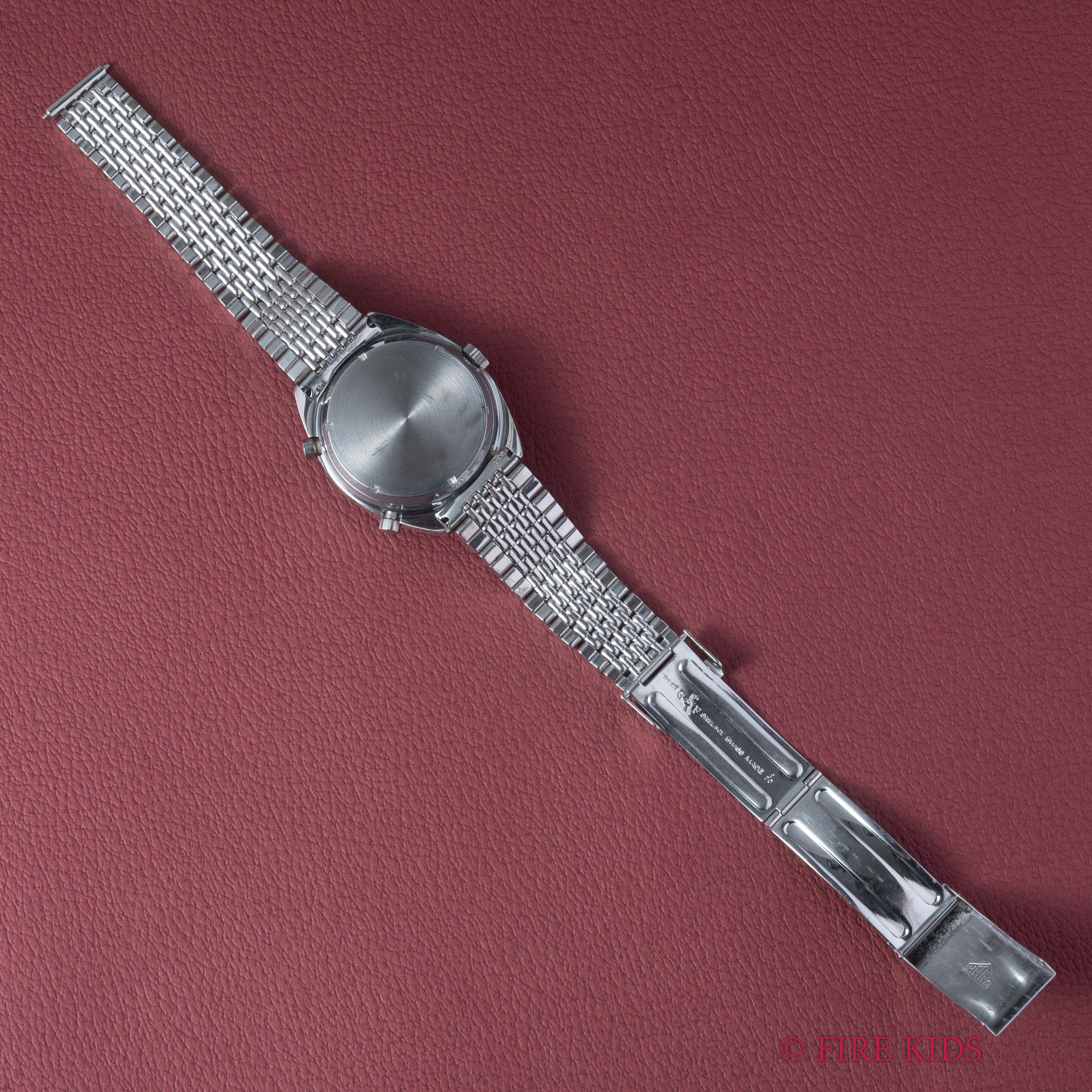 ホイヤー カレラ クロノマチック Ref.1153 1970年代製 パンダイヤル 自動巻クロノグラフ Cal.12 純正ブレス