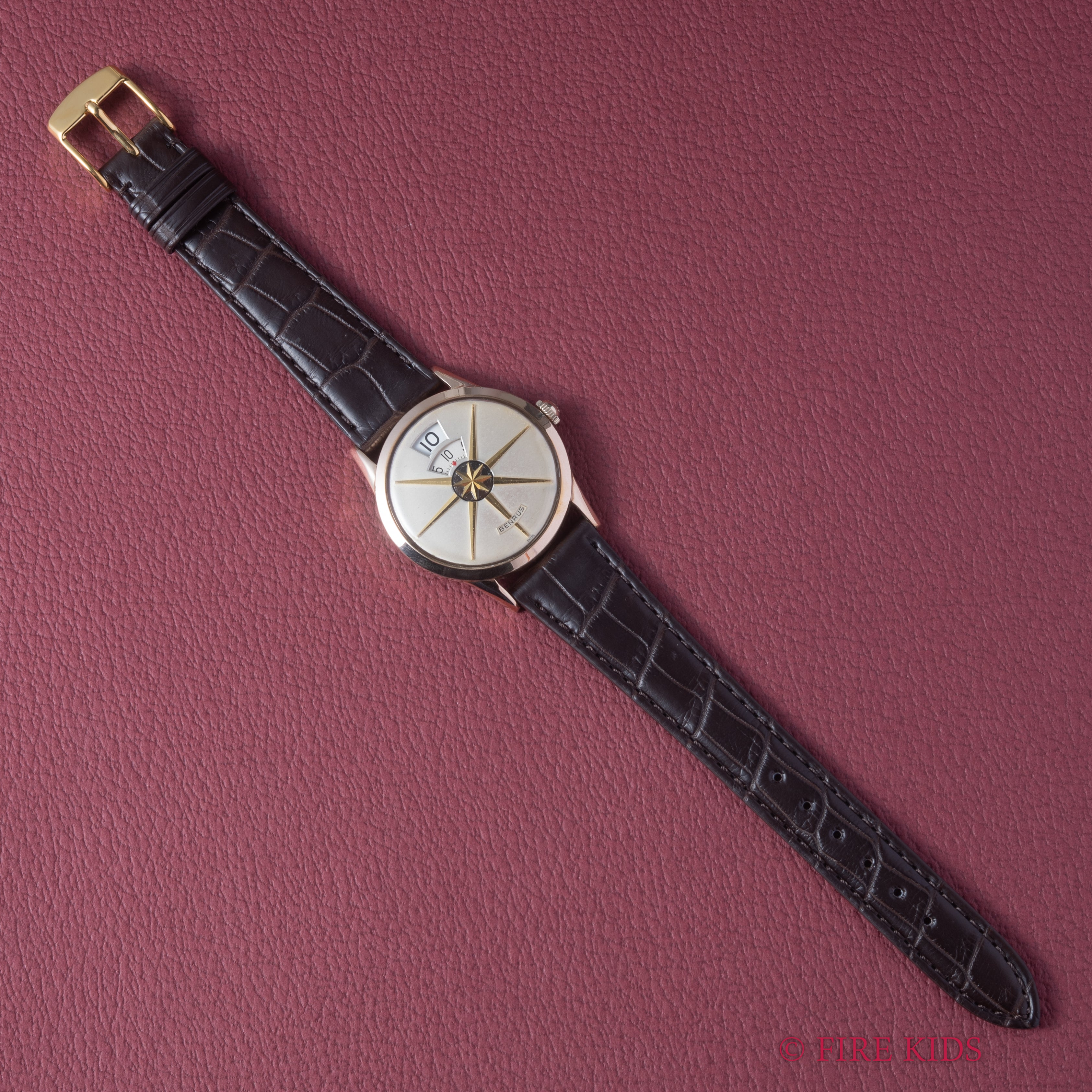 ベンラス ジャンピングアワー 1960年代製 手巻 GPケース オクタグラムセコンドディスク