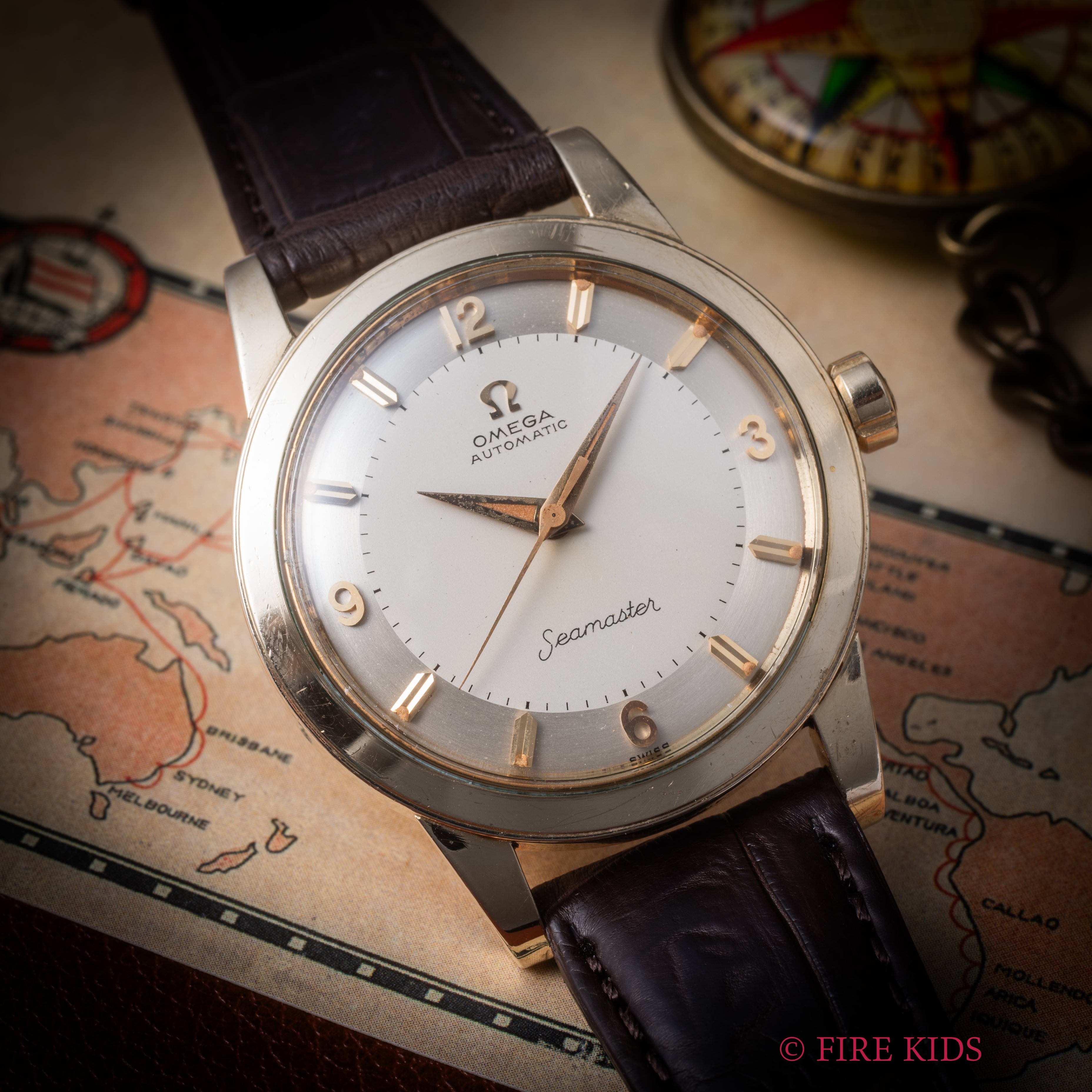 オメガ シーマスター 1958年製 Ref.GX6250 自動巻き Cal.500 14KYGF