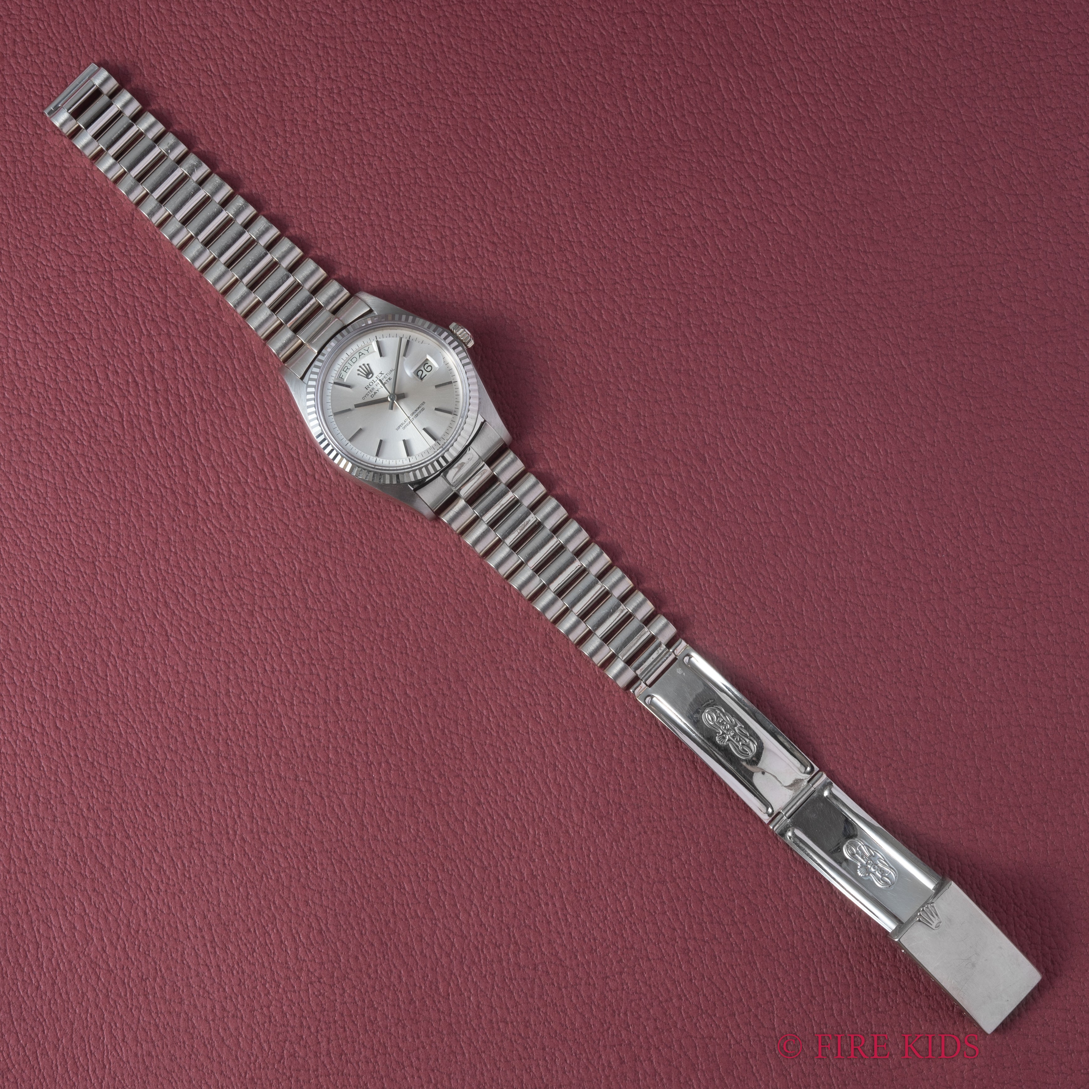 ロレックス 18金無垢ホワイトゴールドデイデイト 1968年製 Ref.1803 純正ジャパンブレス