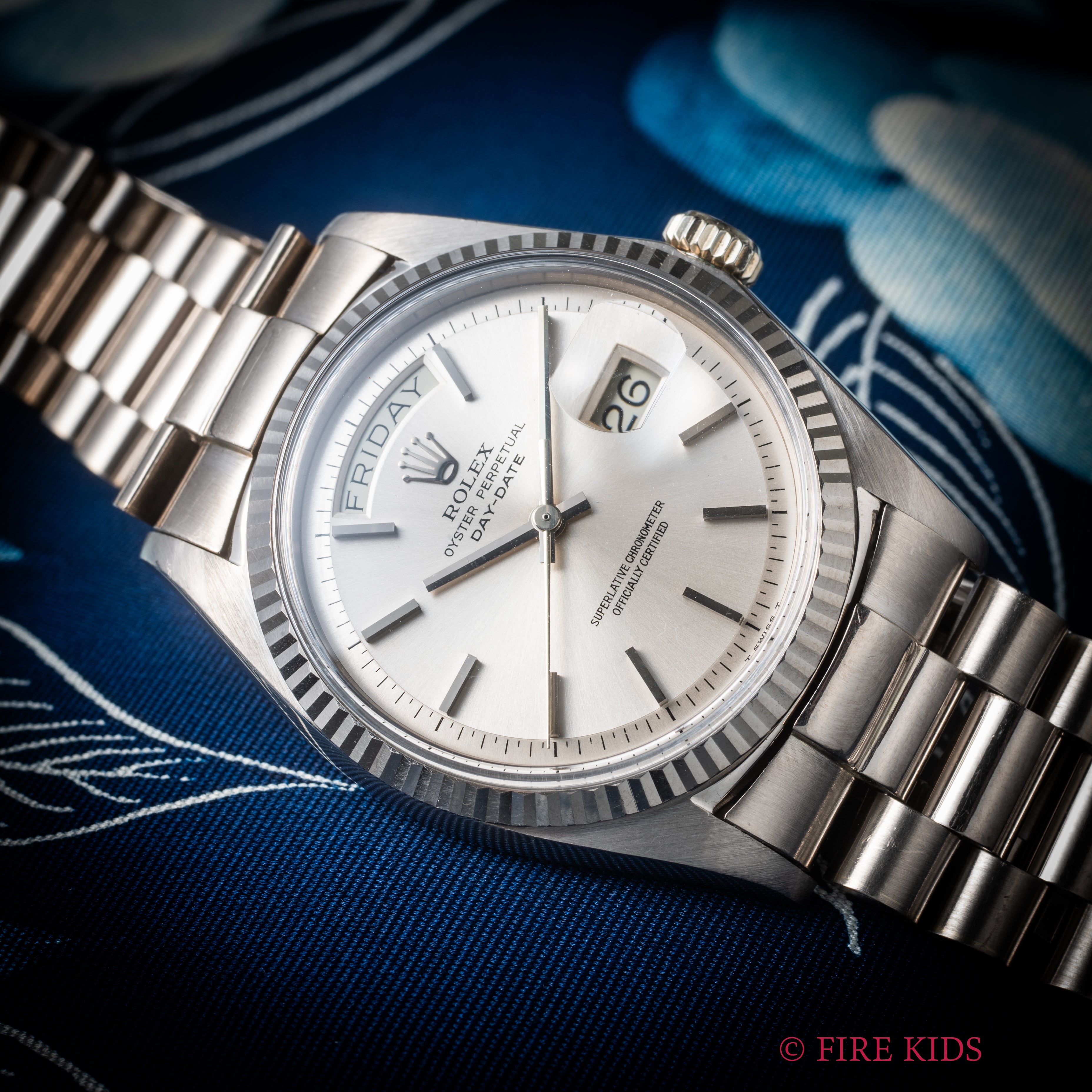 ロレックス 18金無垢ホワイトゴールドデイデイト 1968年製 Ref.1803 純正ジャパンブレス