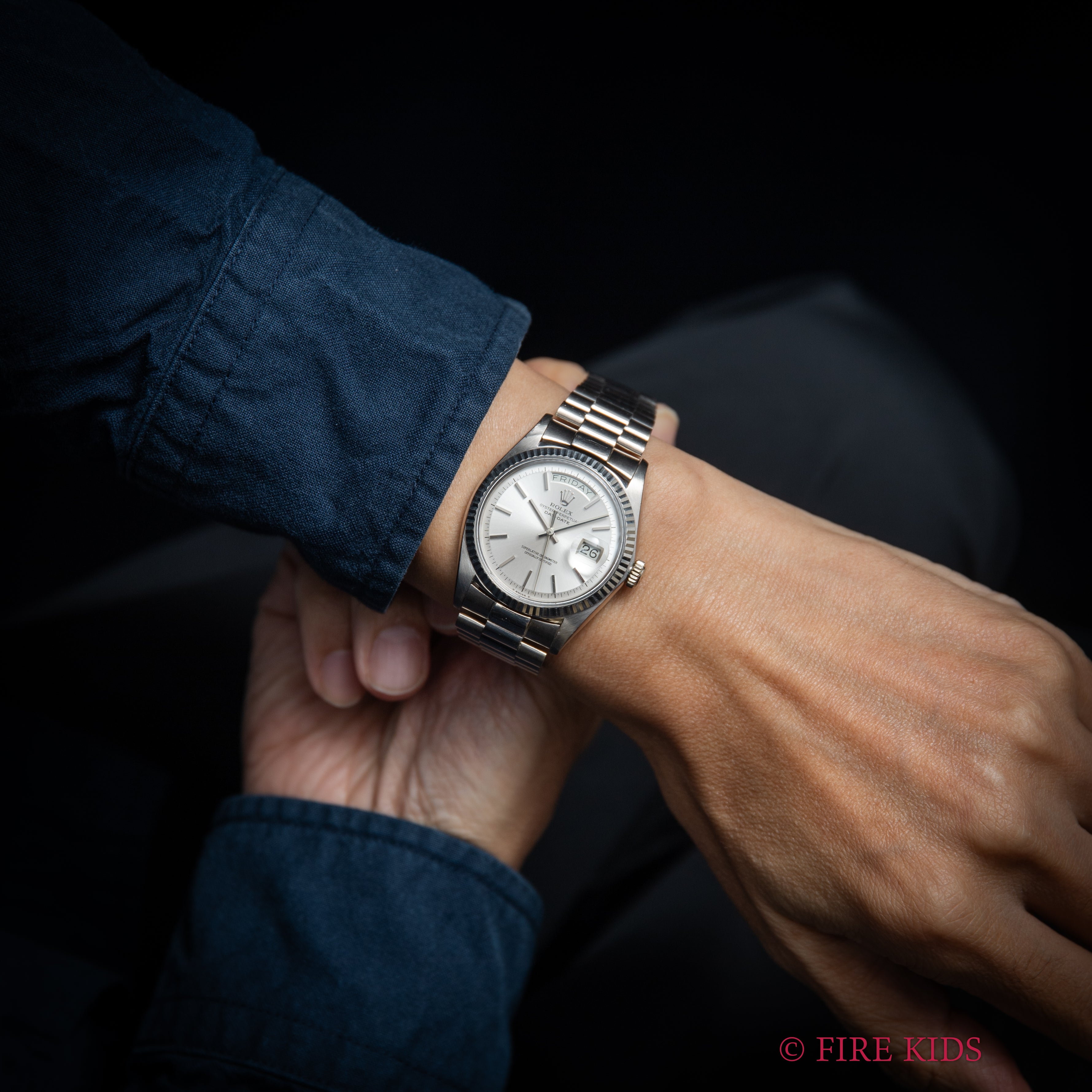 ロレックス 18金無垢ホワイトゴールドデイデイト 1968年製 Ref.1803 純正ジャパンブレス