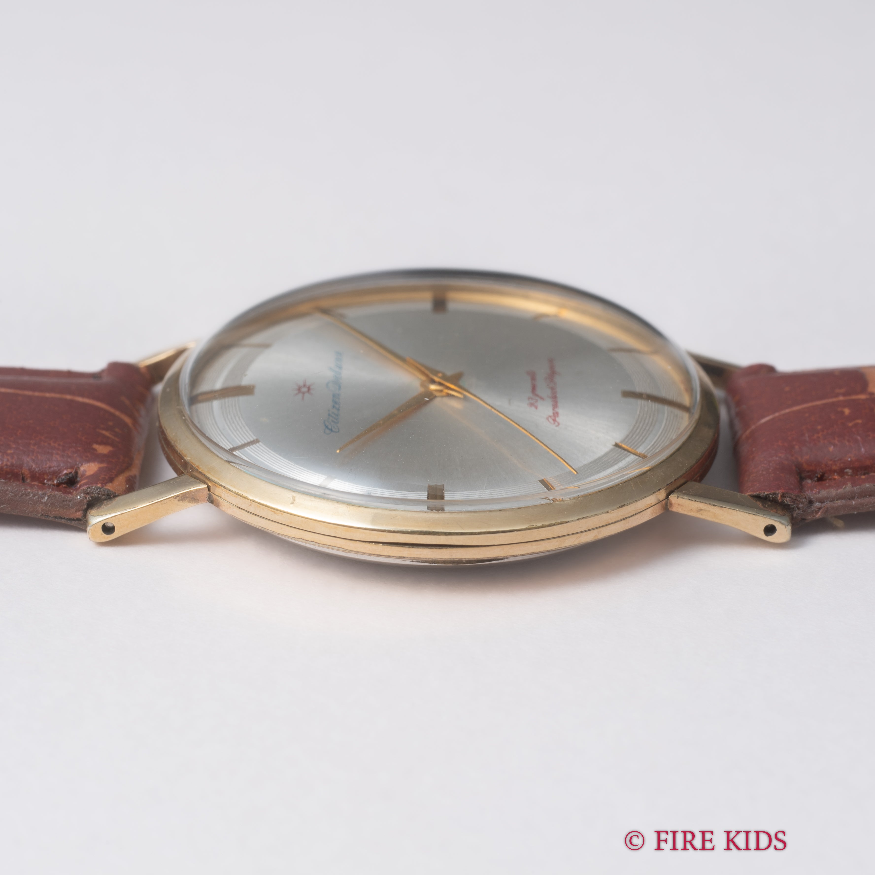 シチズン 1961年製 デラックス 手巻き 2トーンダイヤル 太陽マーク