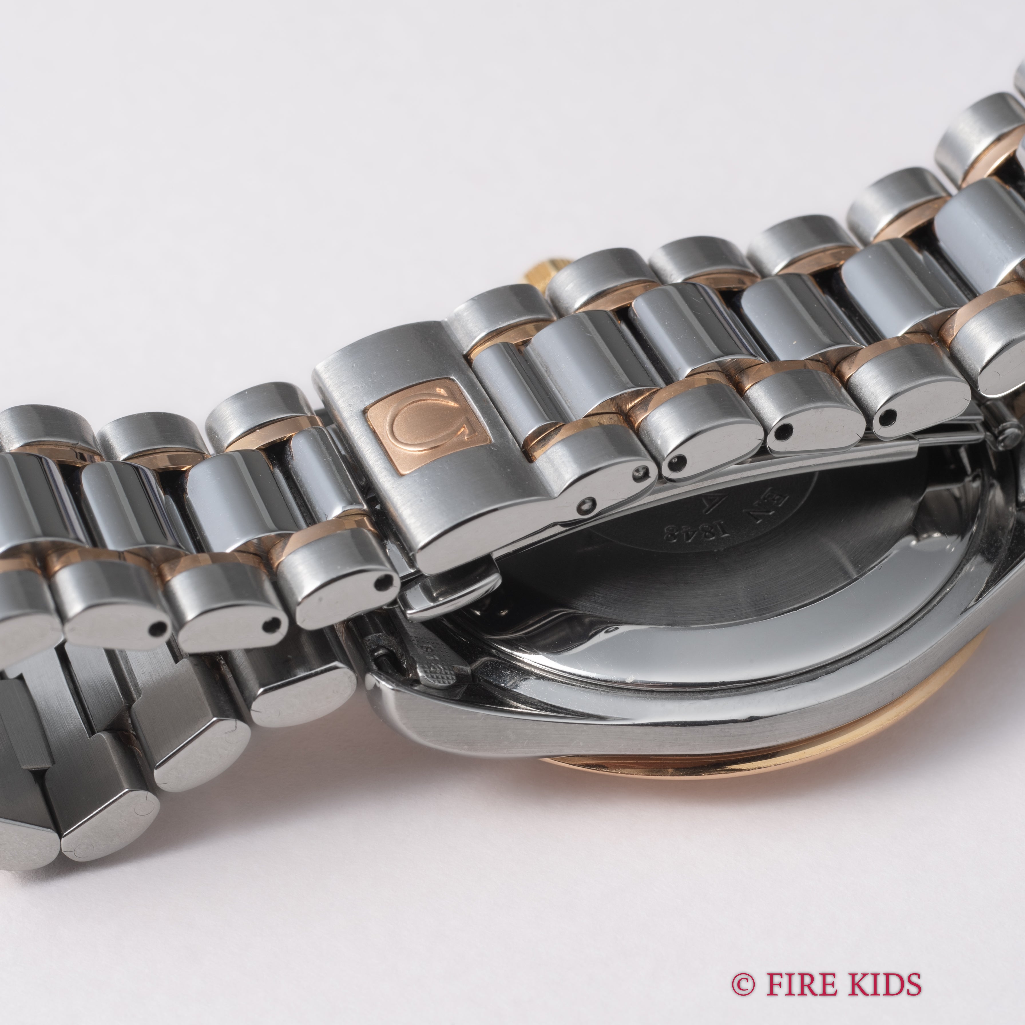 オメガ クラシック PGコンビ 1991年製 ツートーンローマンダイヤル 自動巻 Ref.166 0295 Cal.1110 純正コンビブレス