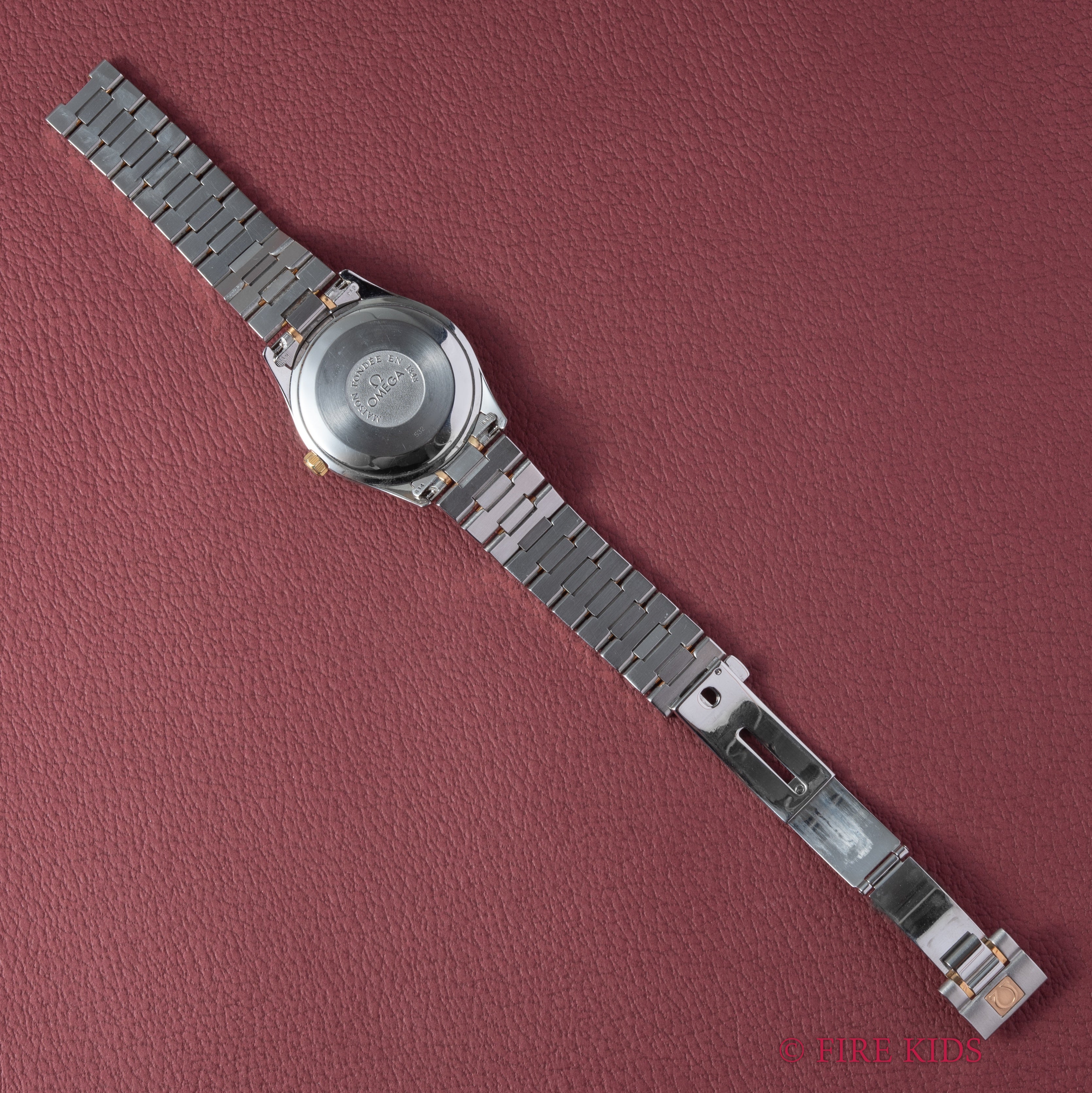 オメガ クラシック PGコンビ 1991年製 ツートーンローマンダイヤル 自動巻 Ref.166 0295 Cal.1110 純正コンビブレス