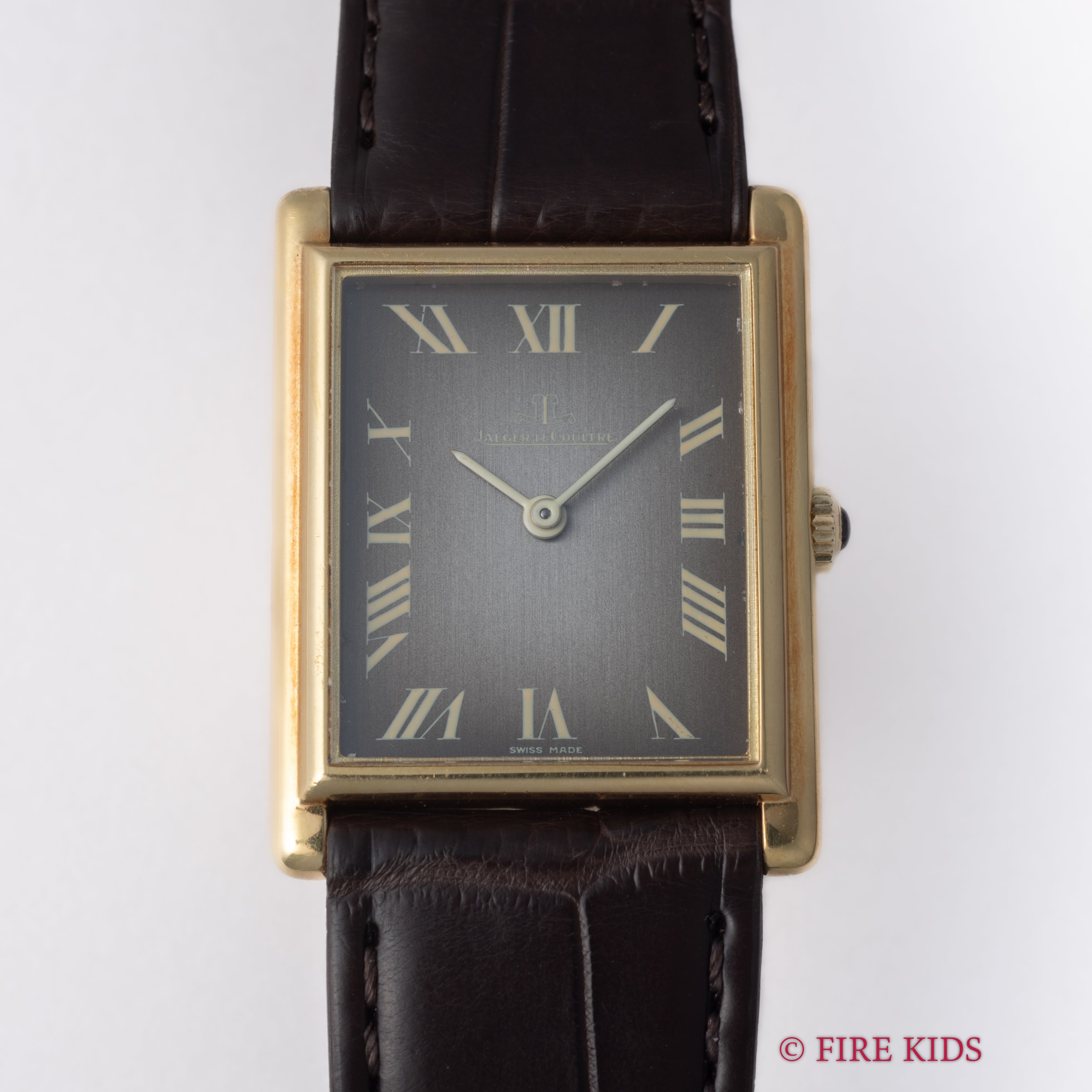 ジャガー・ルクルト 18金無垢イエローゴールド タンク型ケース 1980年代製 手巻き Cal.841