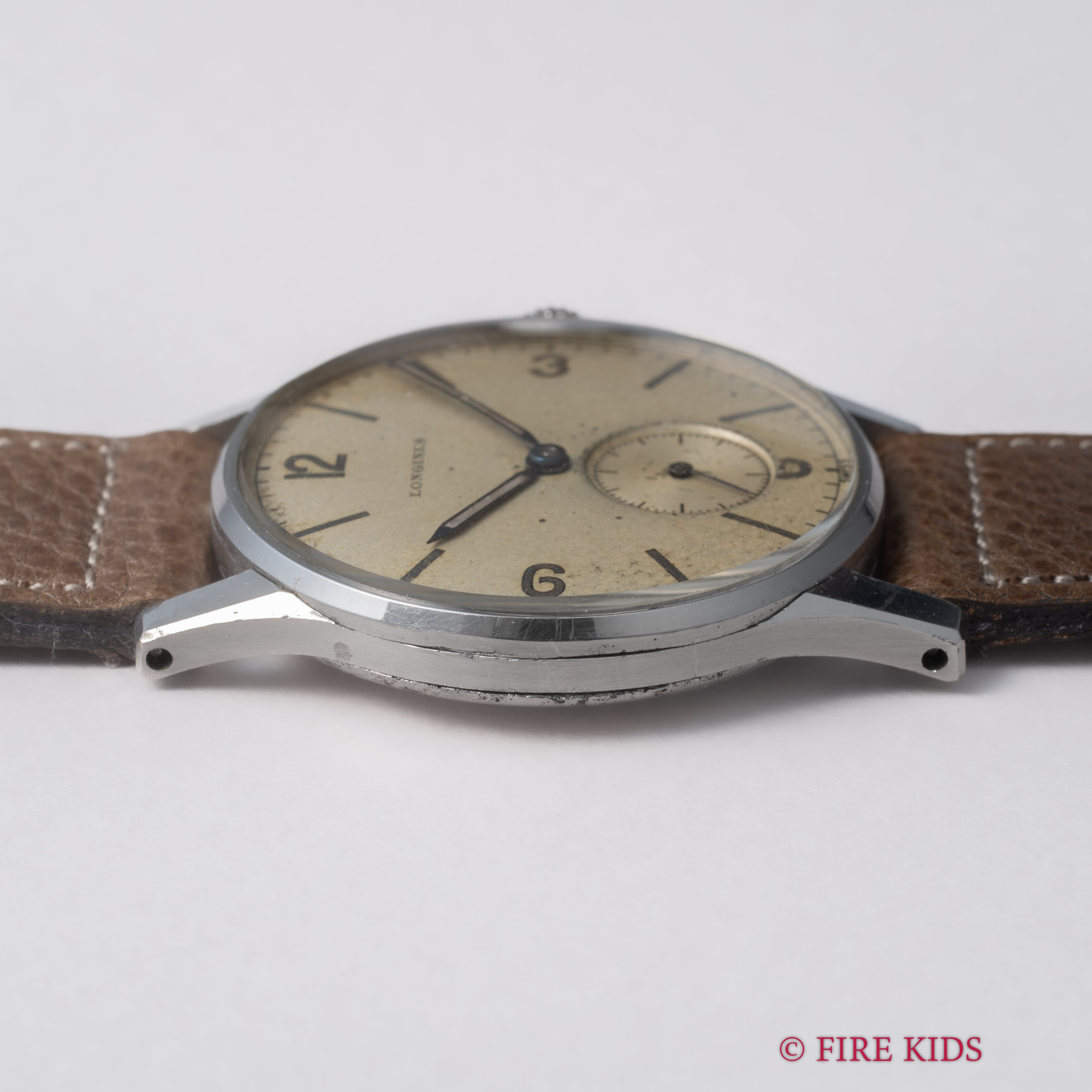 ロンジン 3バカダイヤル 1941年製 手巻きCal.23M スモールセコンド