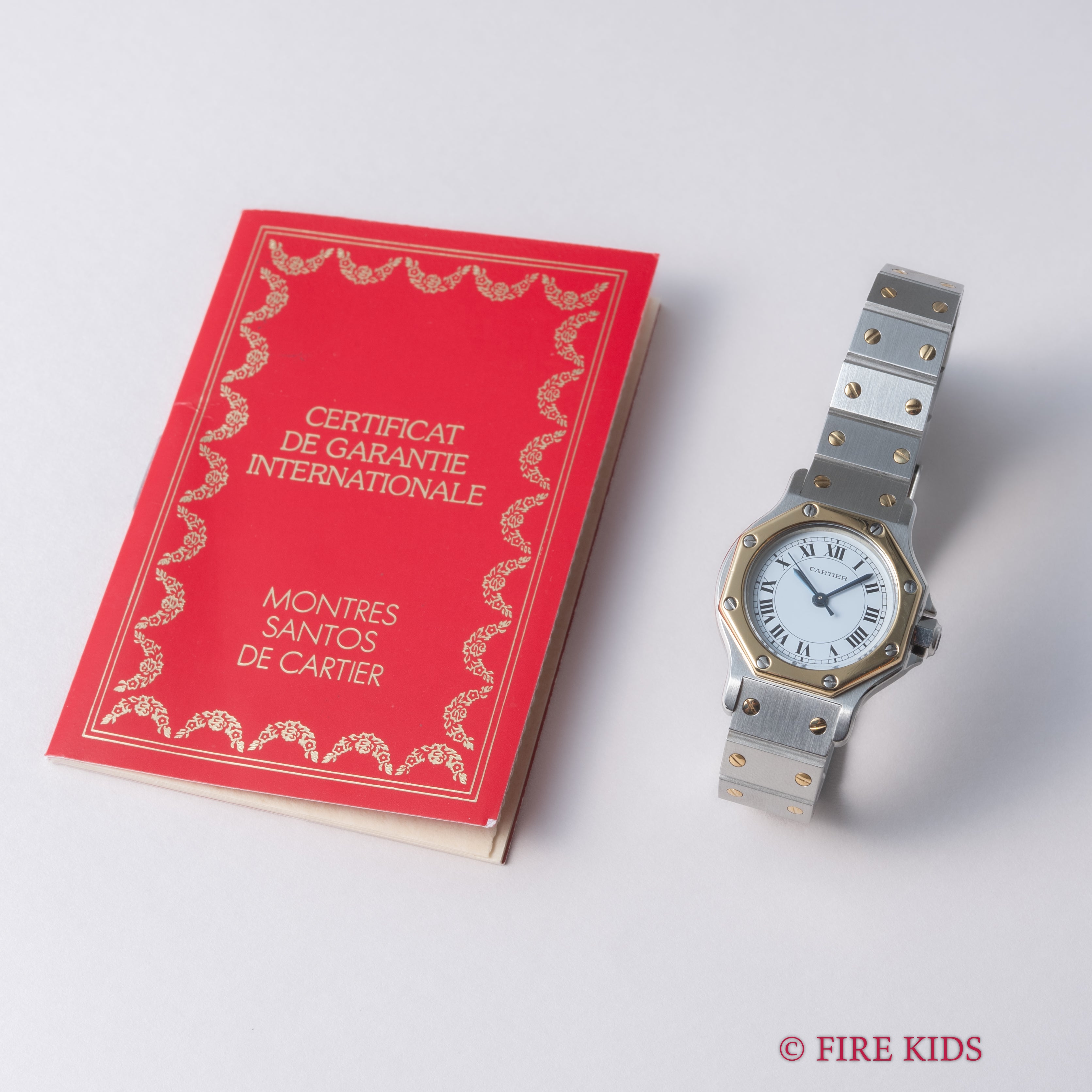 サントス オクタゴン 1980年代製 Ref.0907 SMサイズ コンビ 自動巻き ギャラ付き