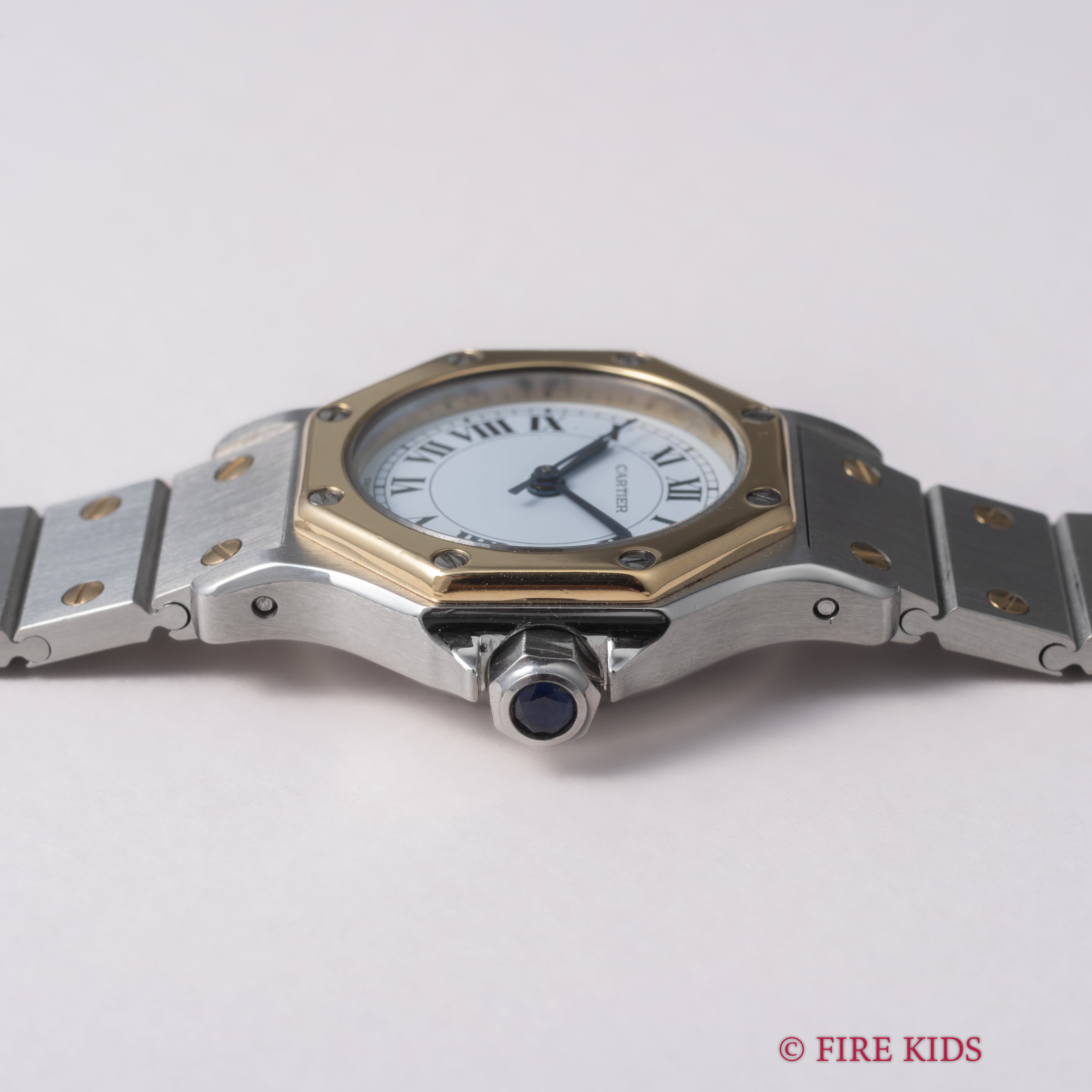 サントス オクタゴン 1980年代製 Ref.0907 SMサイズ コンビ 自動巻き ギャラ付き