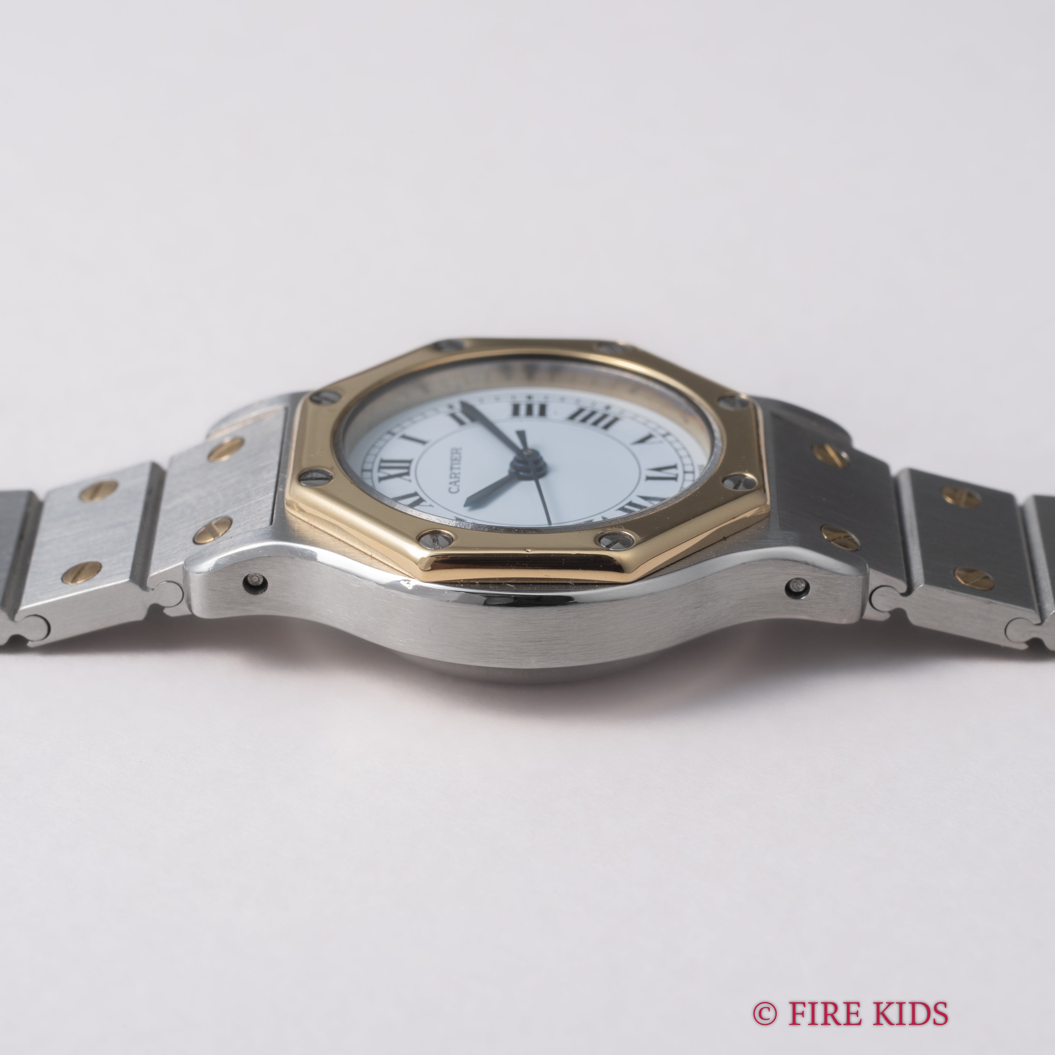 サントス オクタゴン 1980年代製 Ref.0907 SMサイズ コンビ 自動巻き ギャラ付き